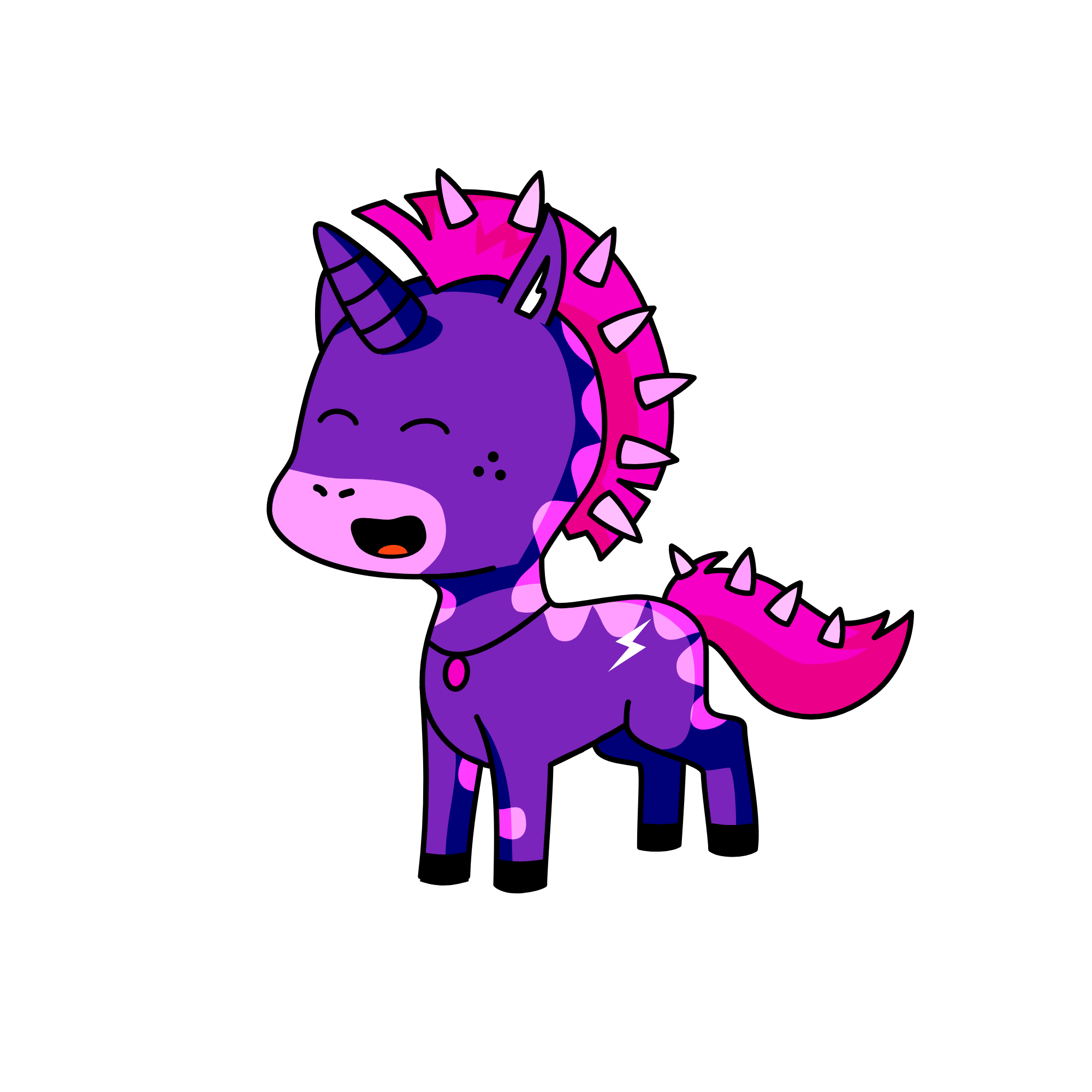 Queen of lightning, the unicorn