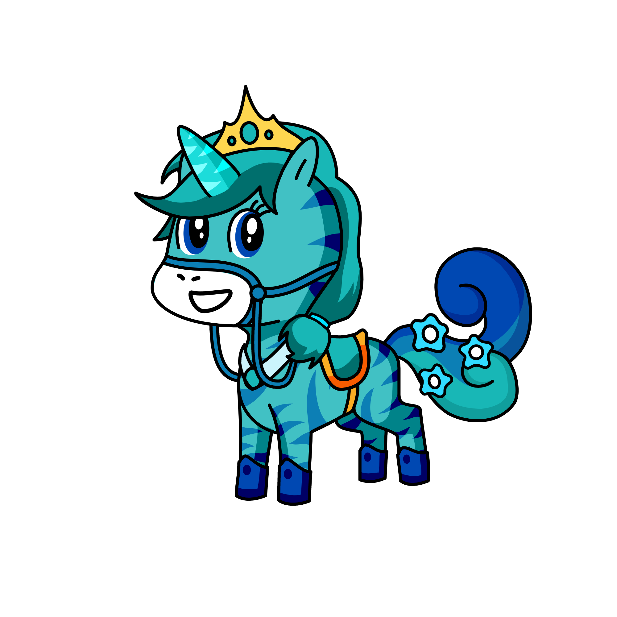 snow queen clarissa, the unicorn