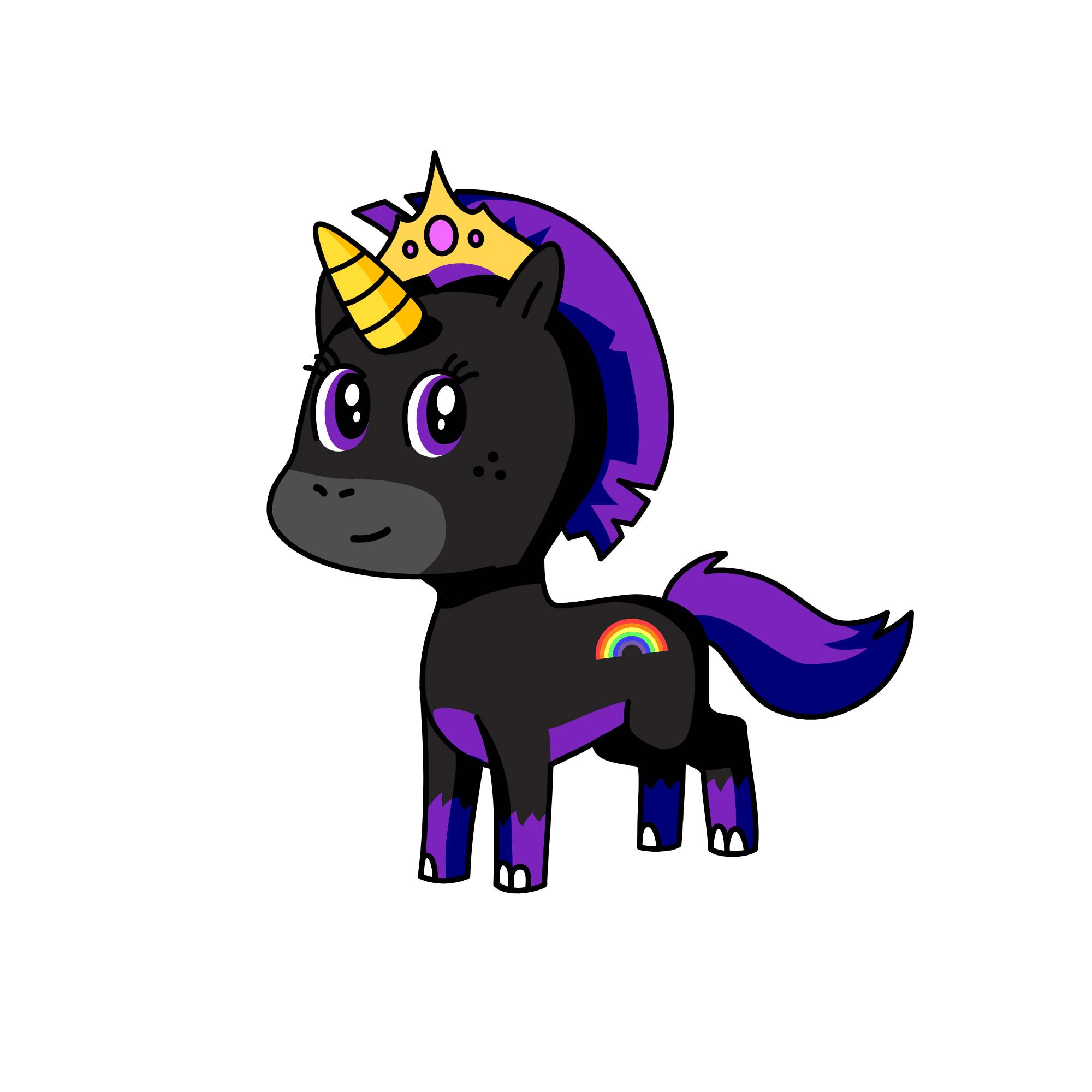 Sparkles, the unicorn