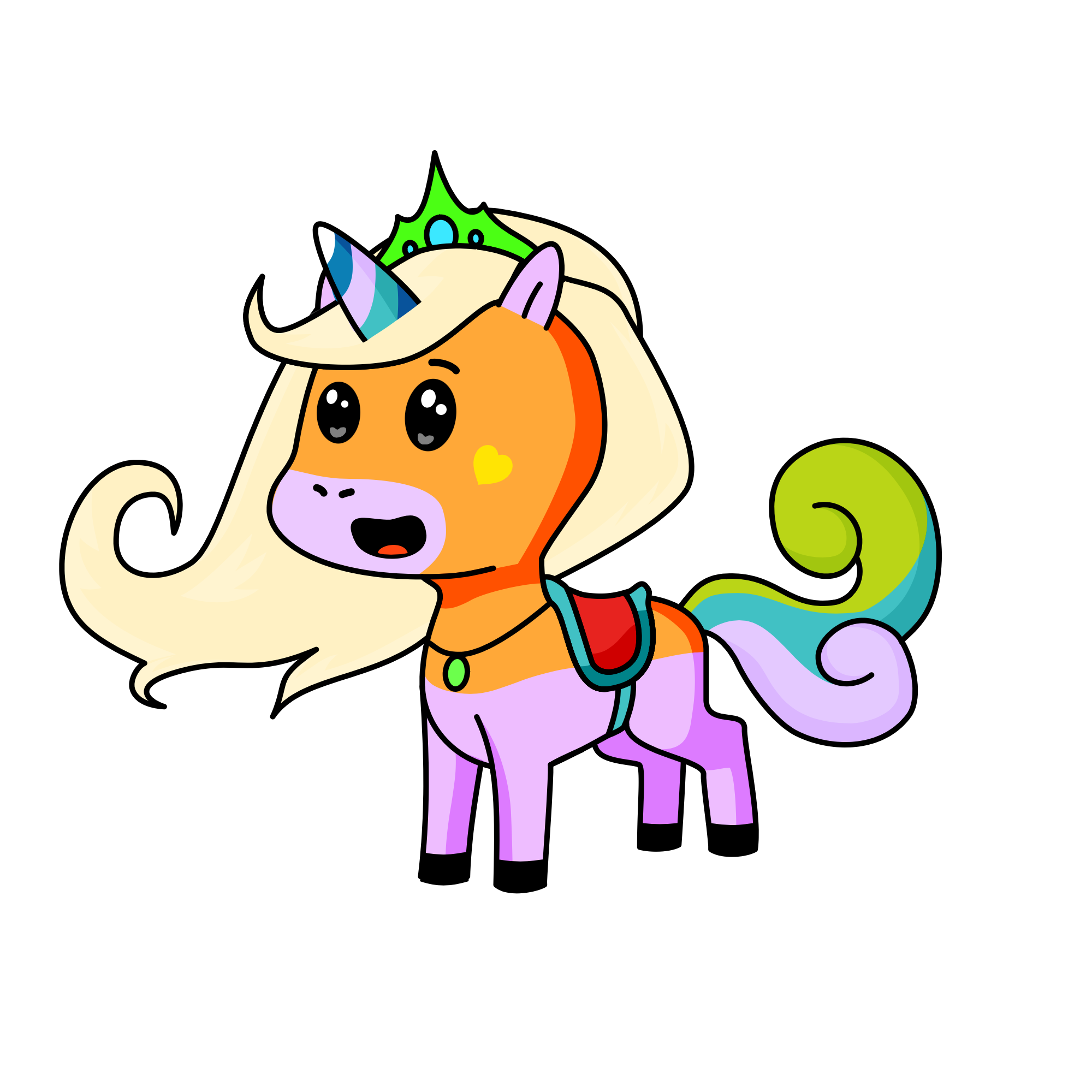 Arcoiris, the unicorn