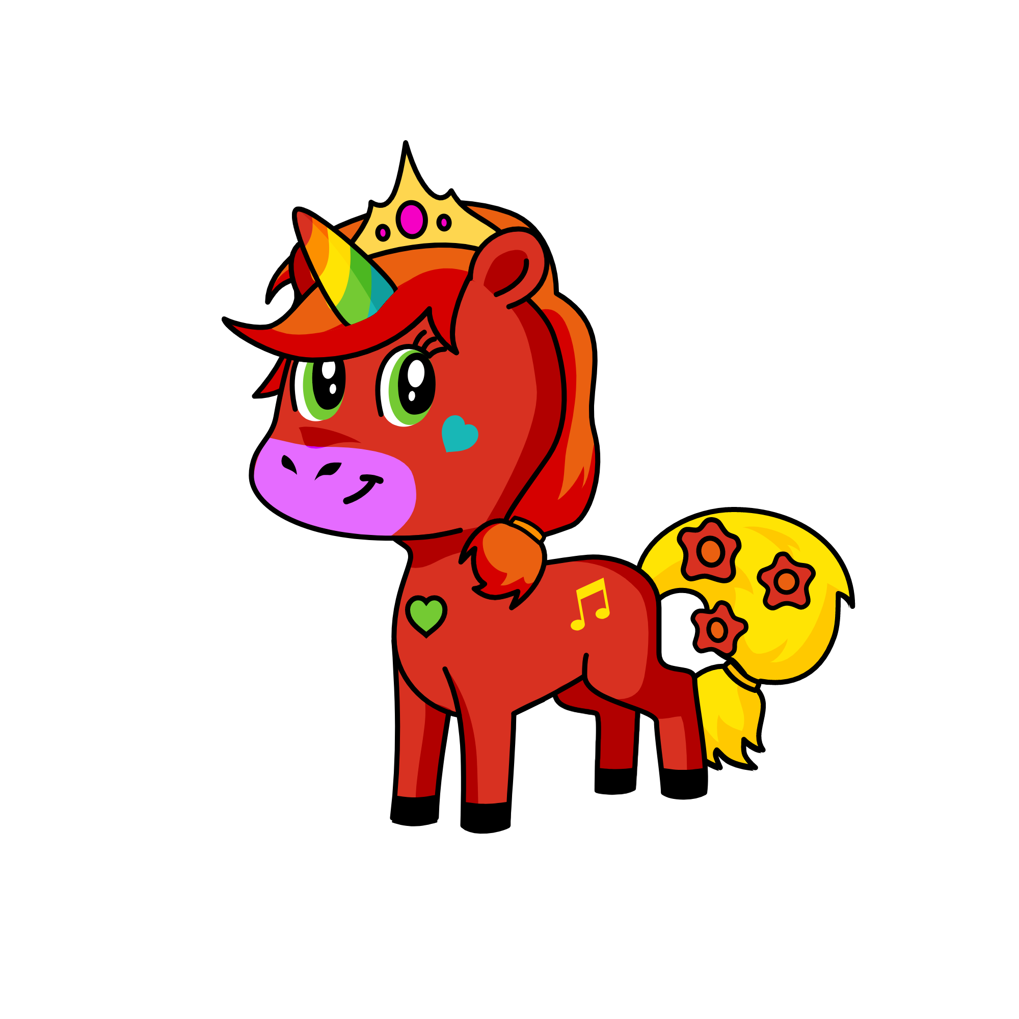 rainbow, the unicorn