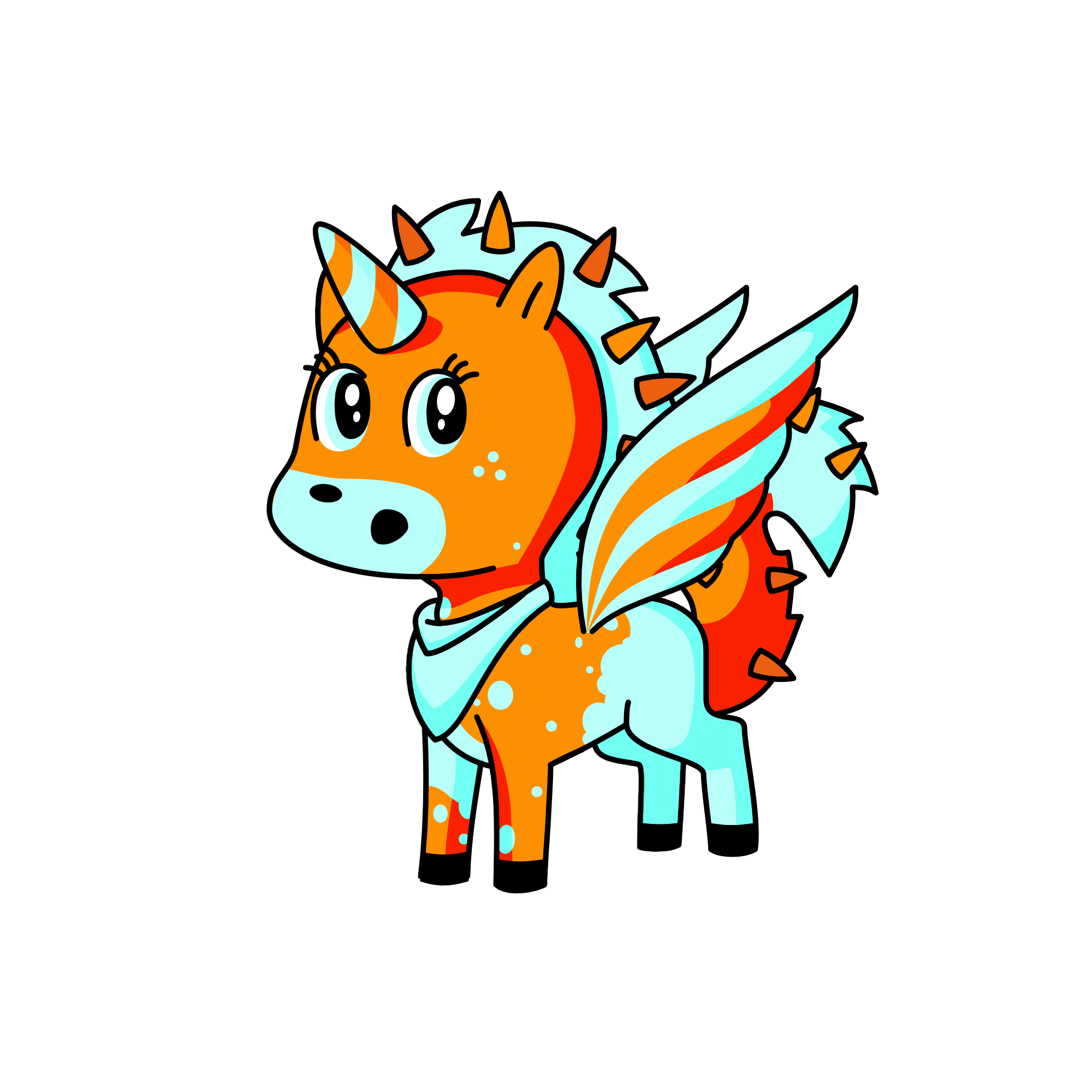 cloudy skys, the unicorn