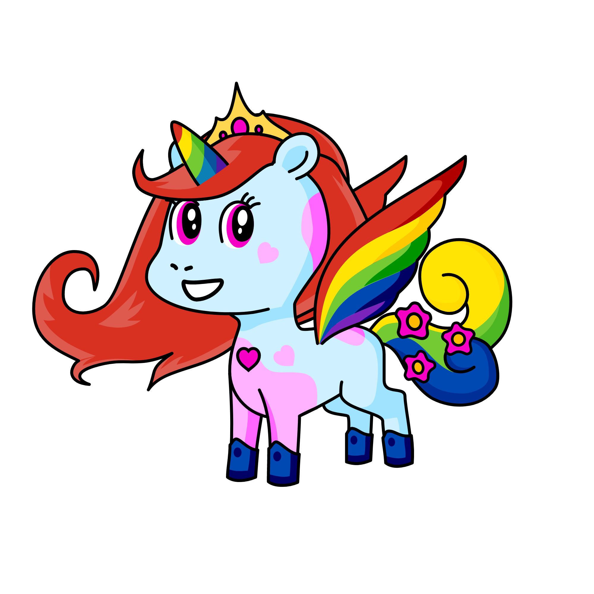 Rainbow Dash Pony, the unicorn