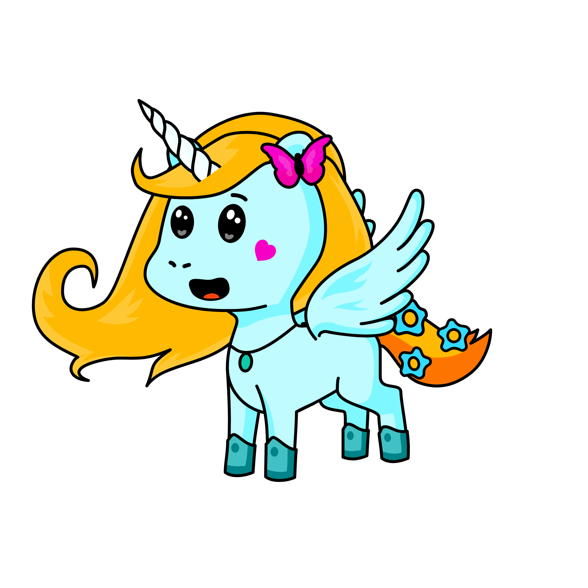 .Angel Pony., the unicorn