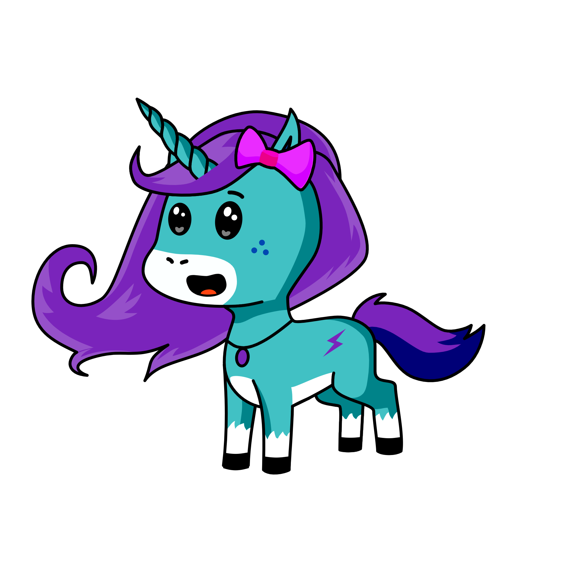 Cute, the unicorn