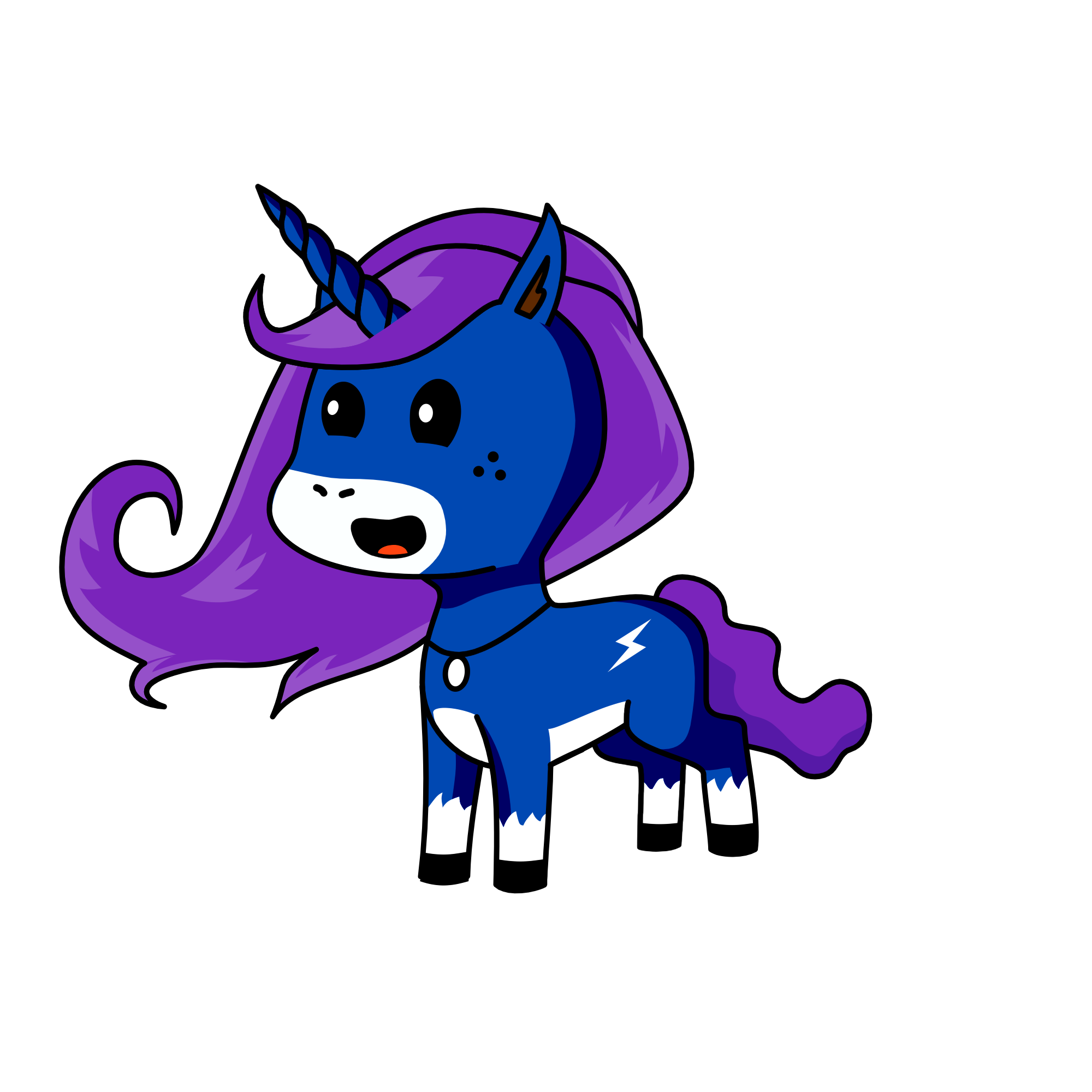 Cute, the unicorn