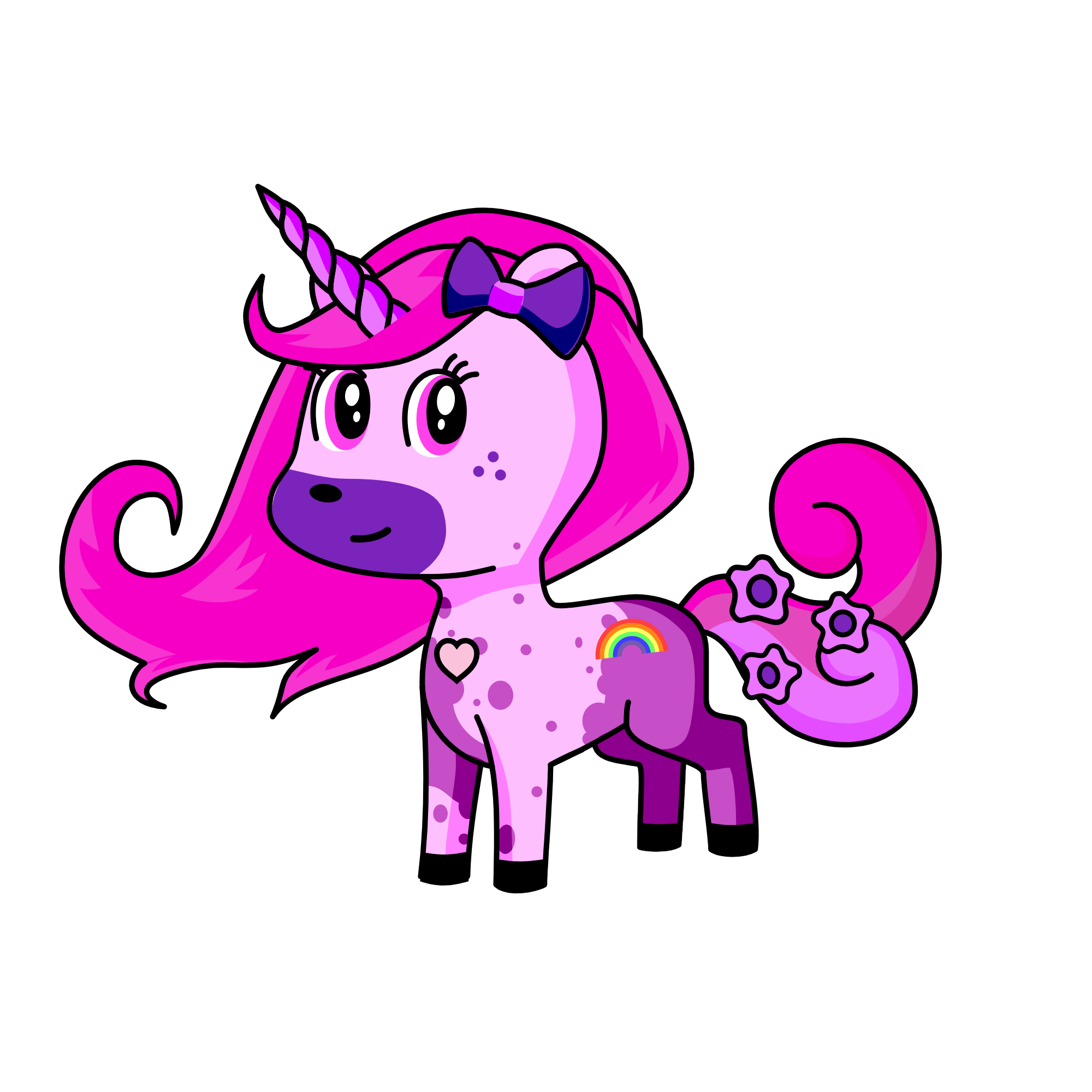 pink, the unicorn