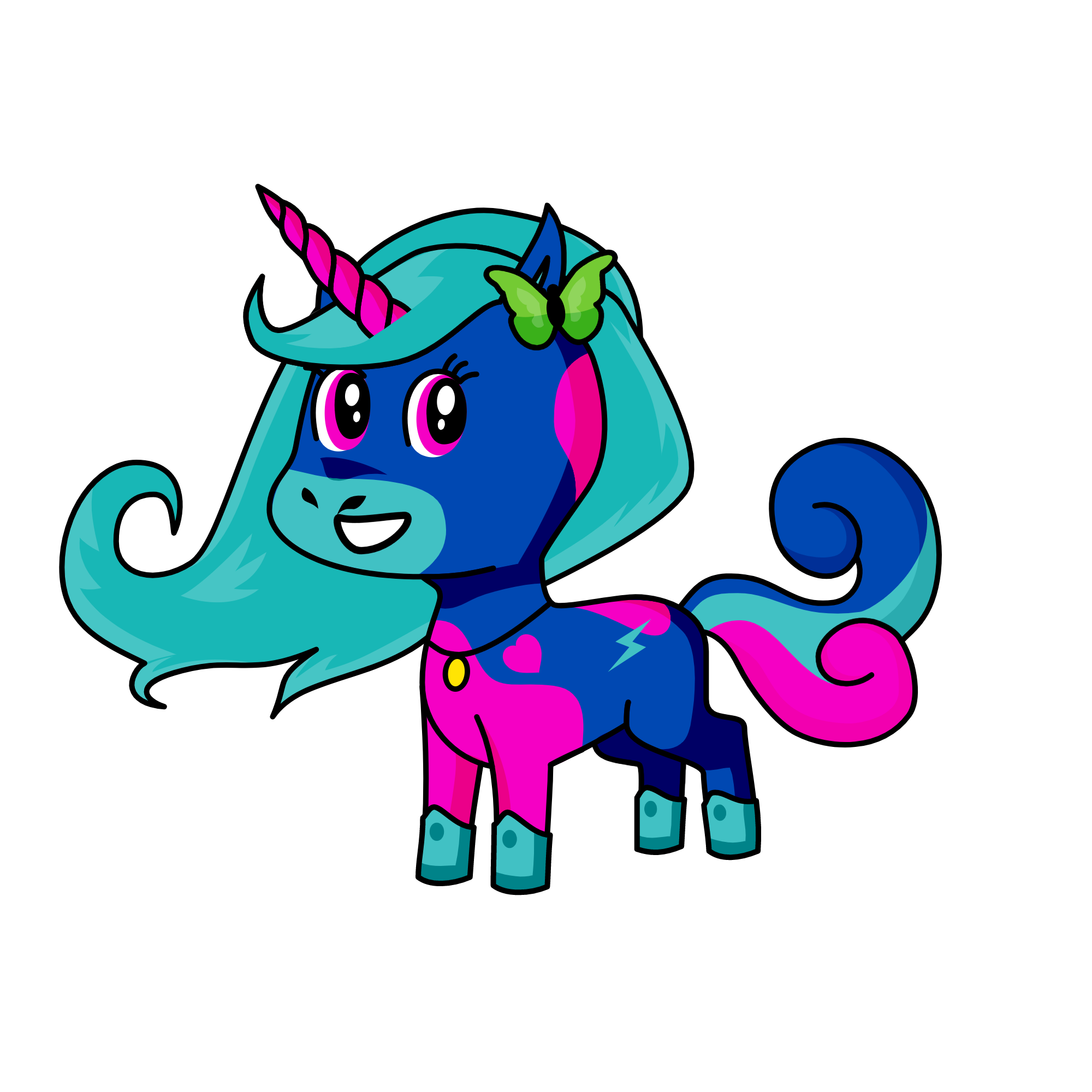 Newnie, the unicorn