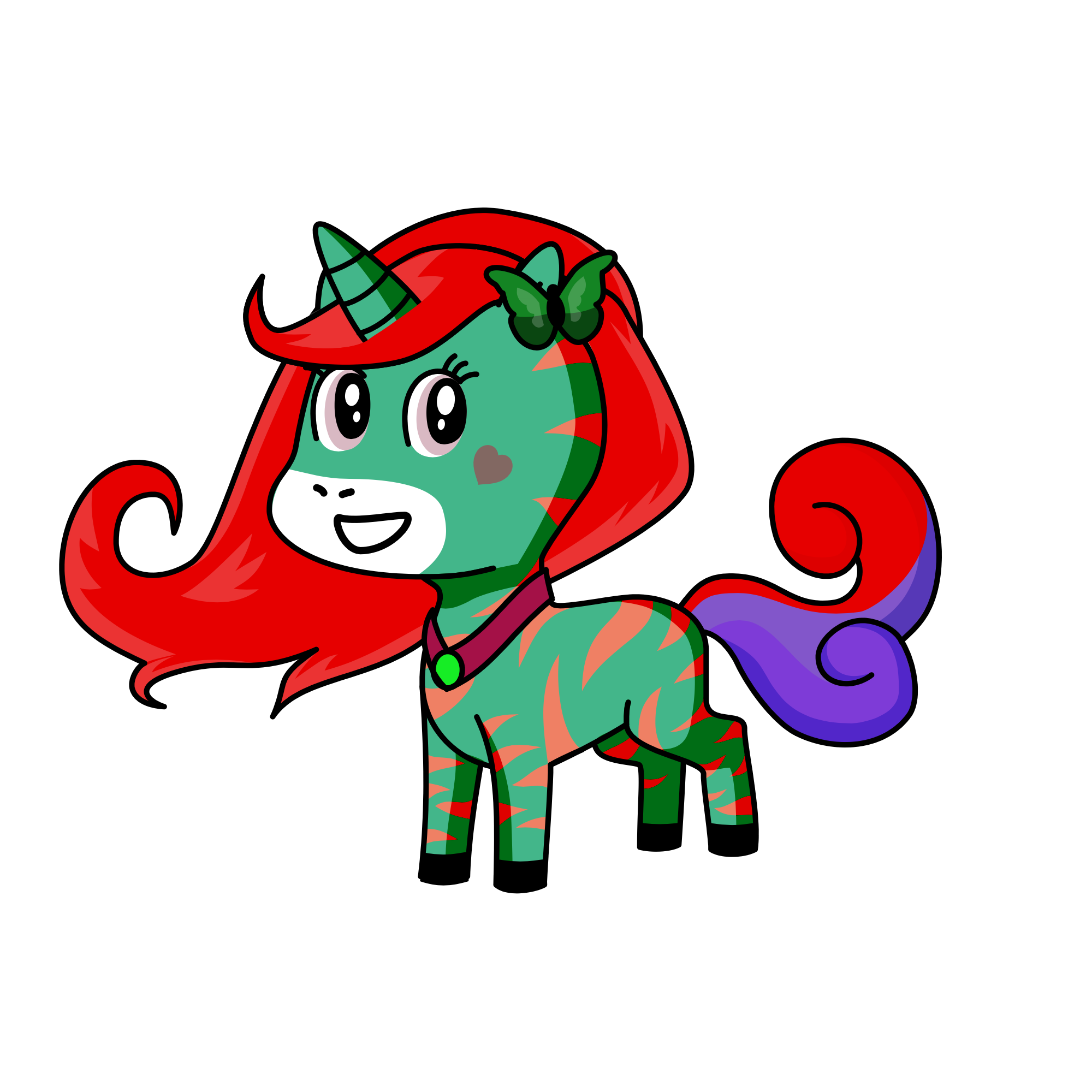 Dark Apple Mint, the unicorn