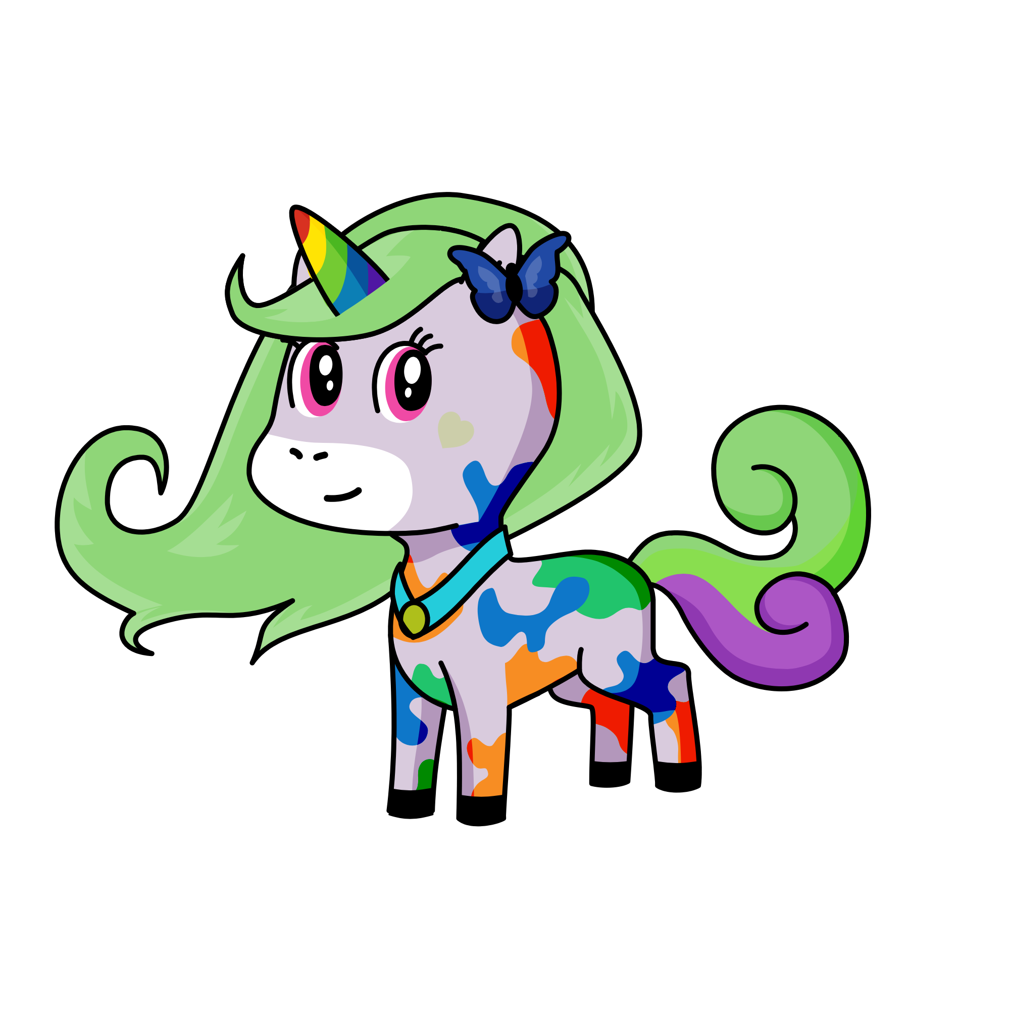 Rainbow Mint , the unicorn