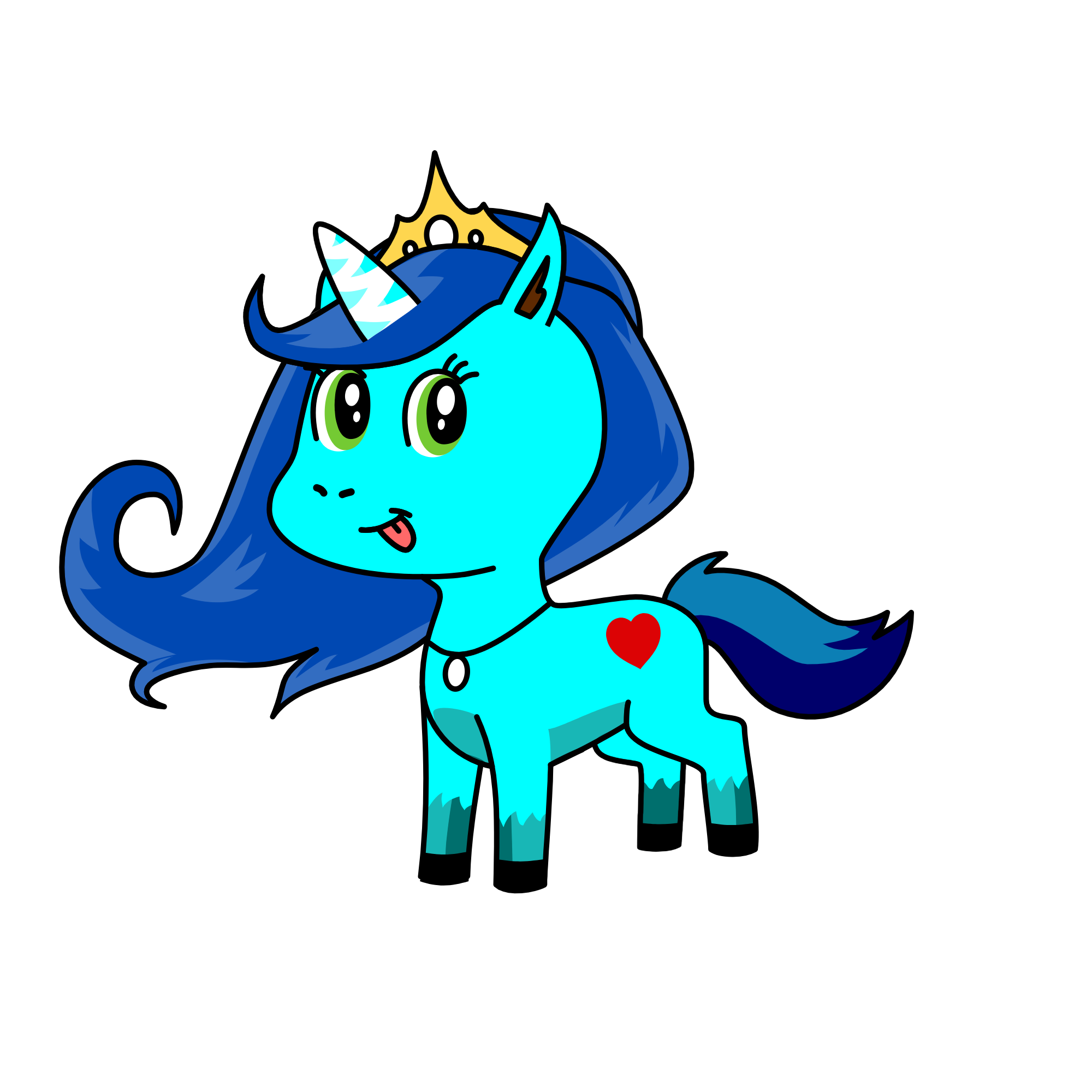 princess crystal, the unicorn