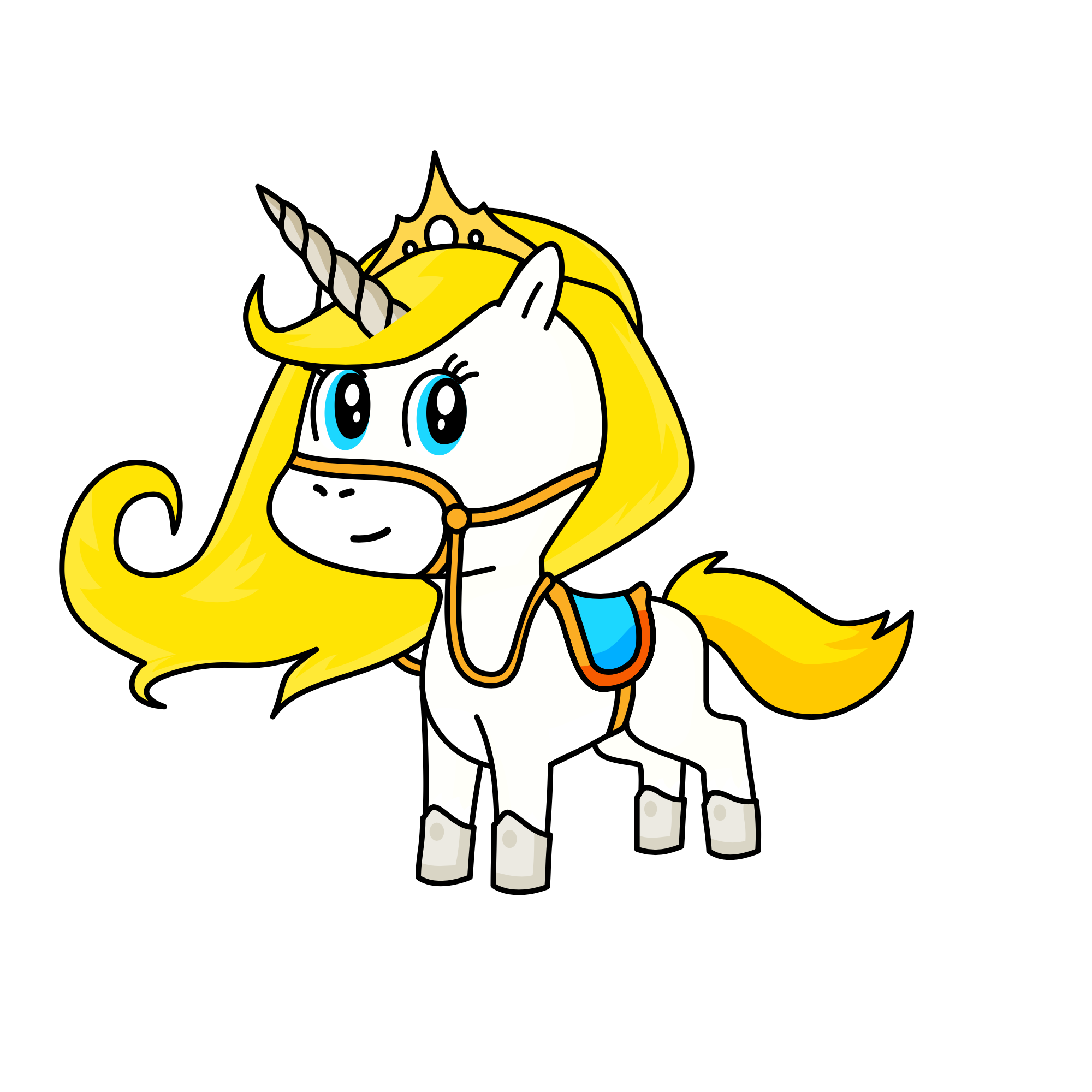 Blondie, the unicorn