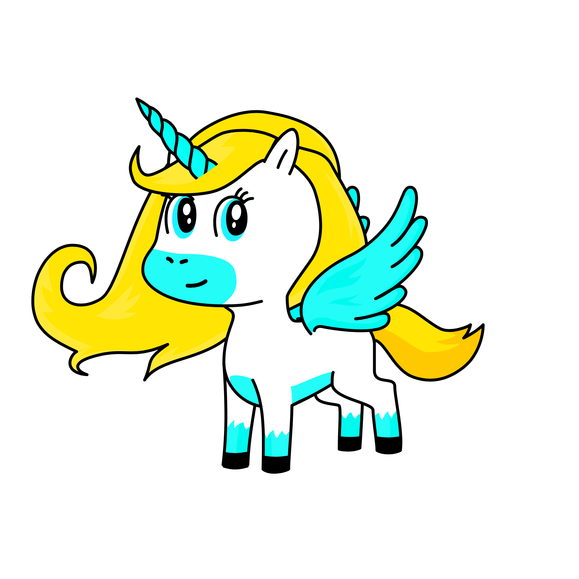 Sweet Angelica, the unicorn
