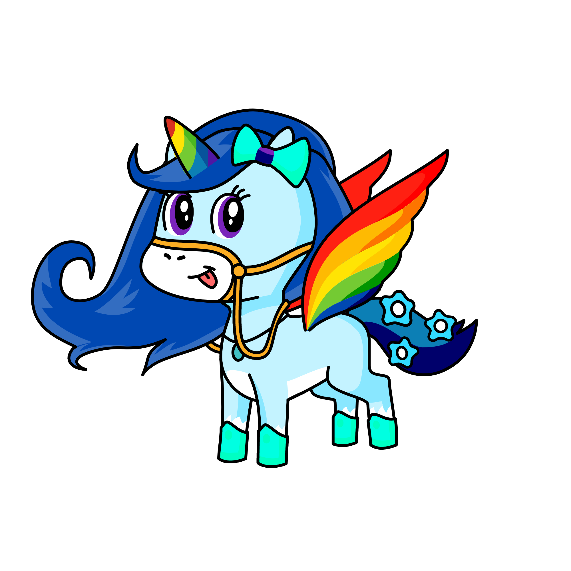 rainbow dash, the unicorn