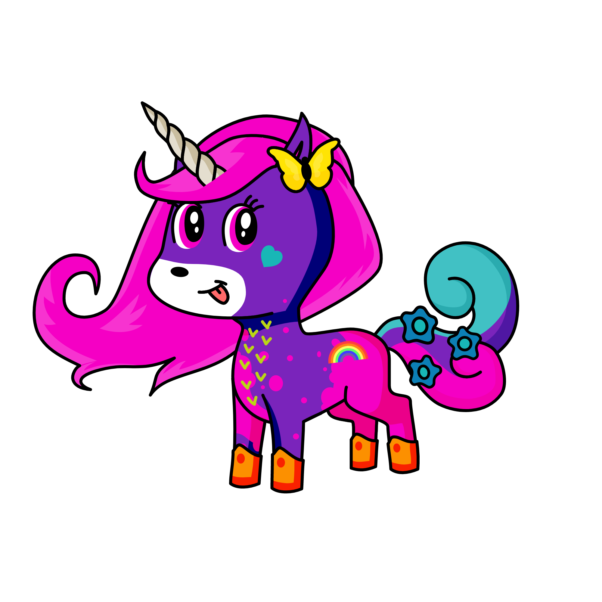 rainbow, the unicorn