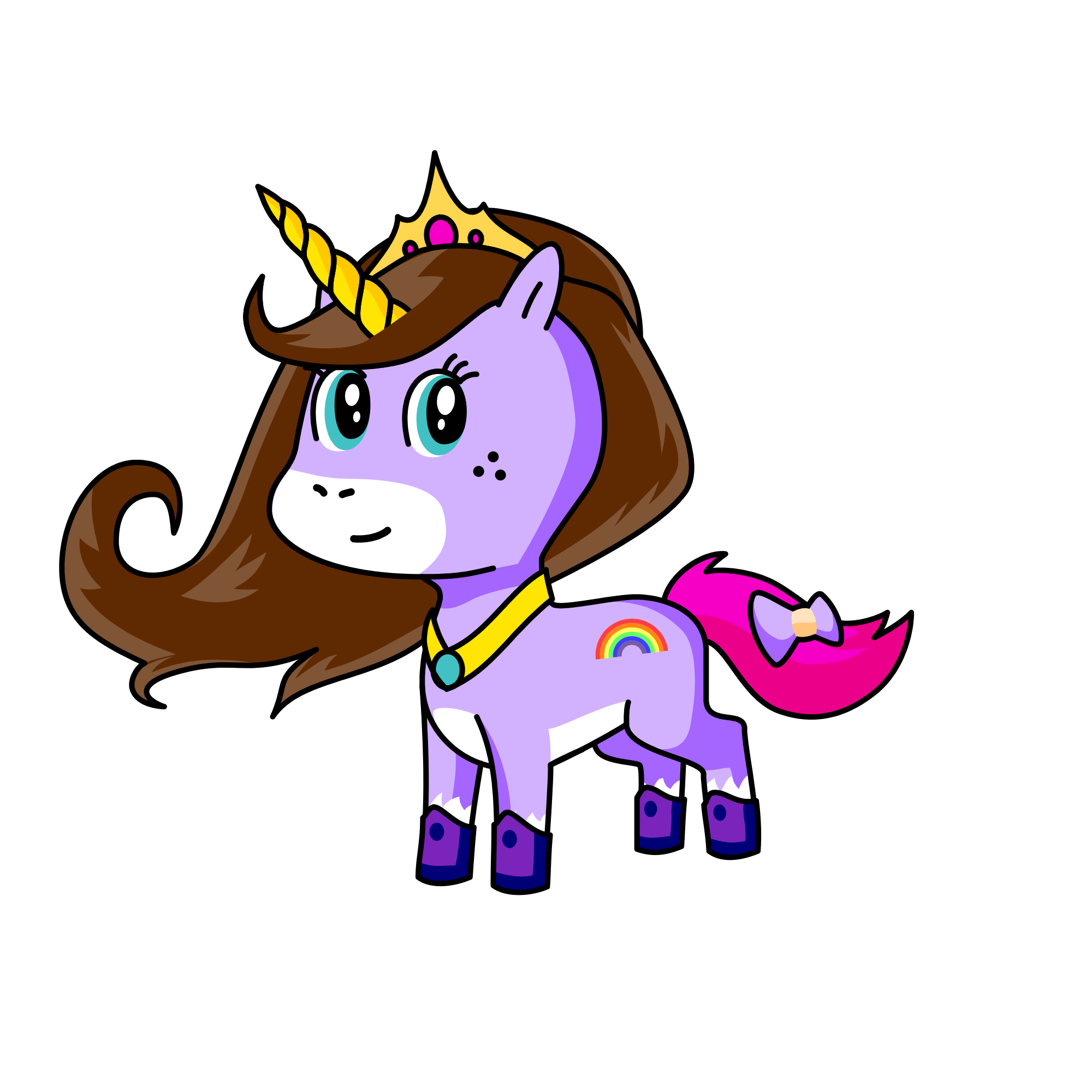 Queen Amelia, the unicorn