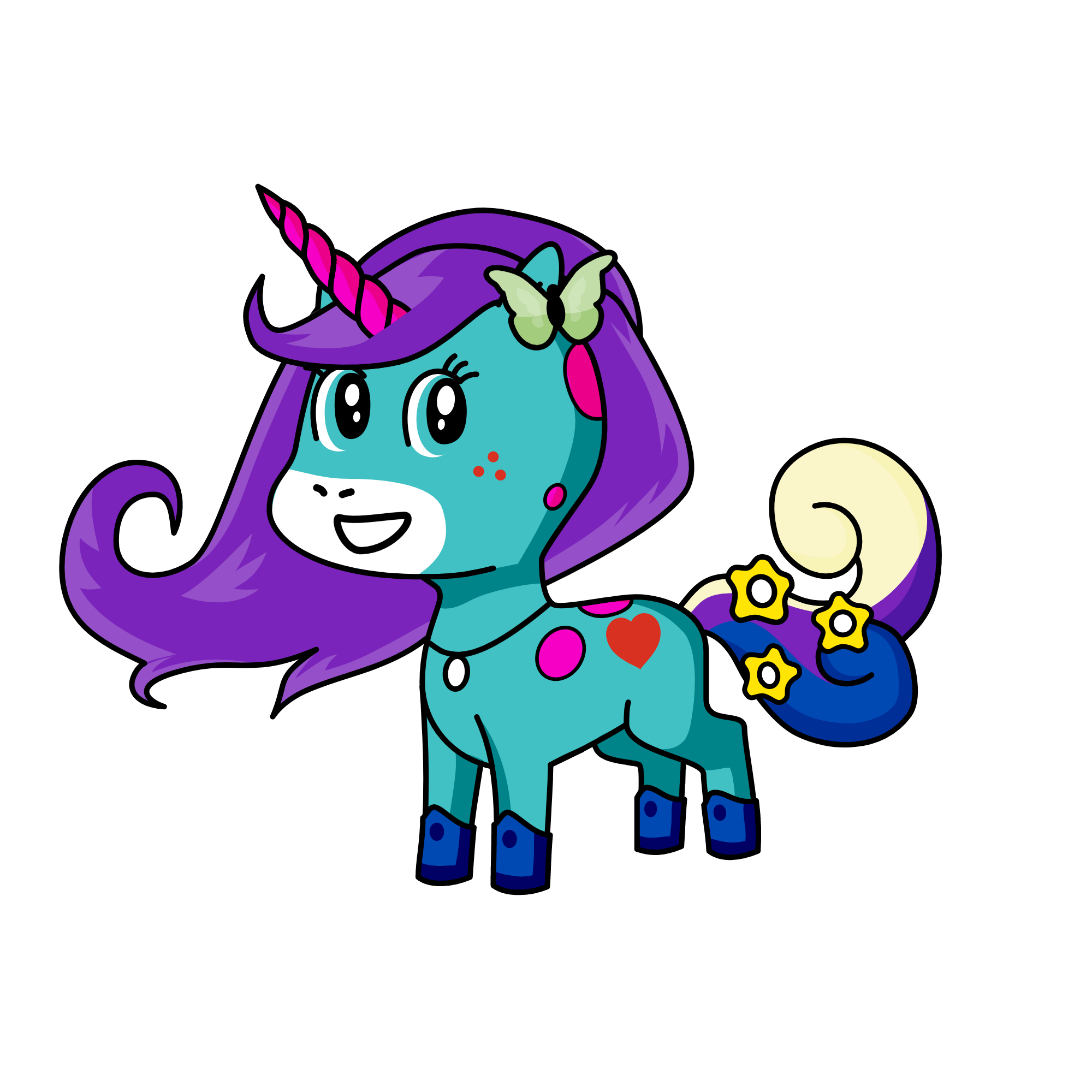 Luna cutety, the unicorn