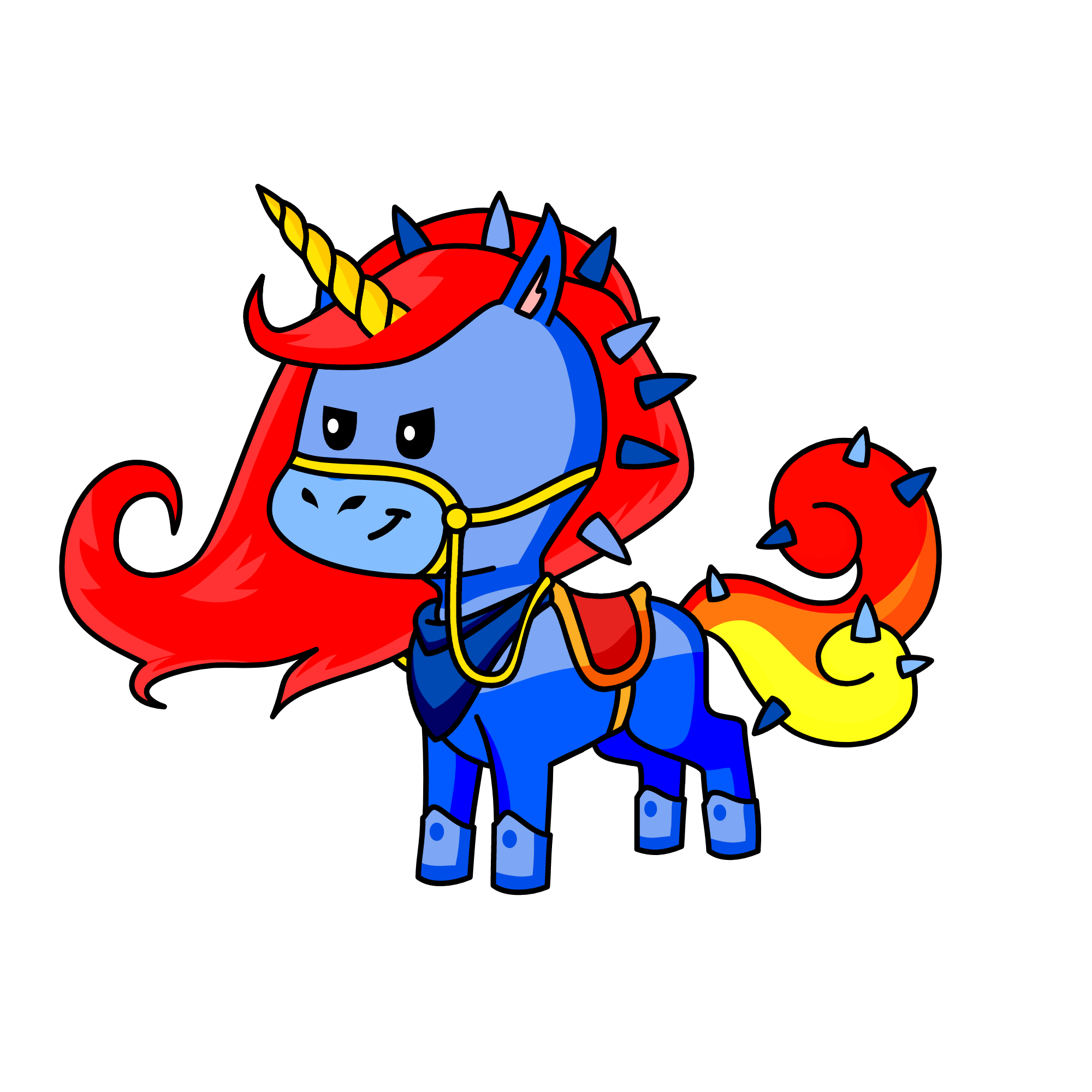 Fuego, the unicorn