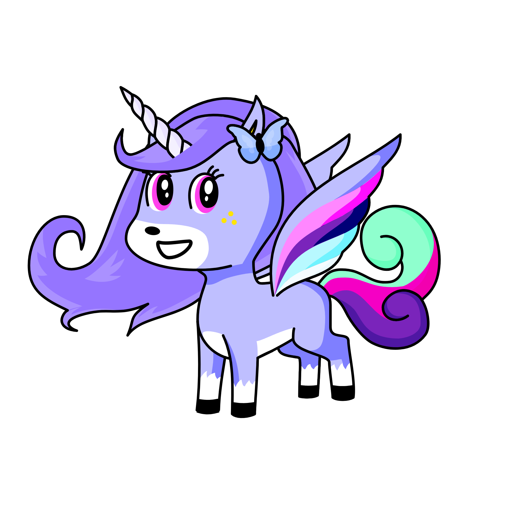 Violet Sparkle , the unicorn