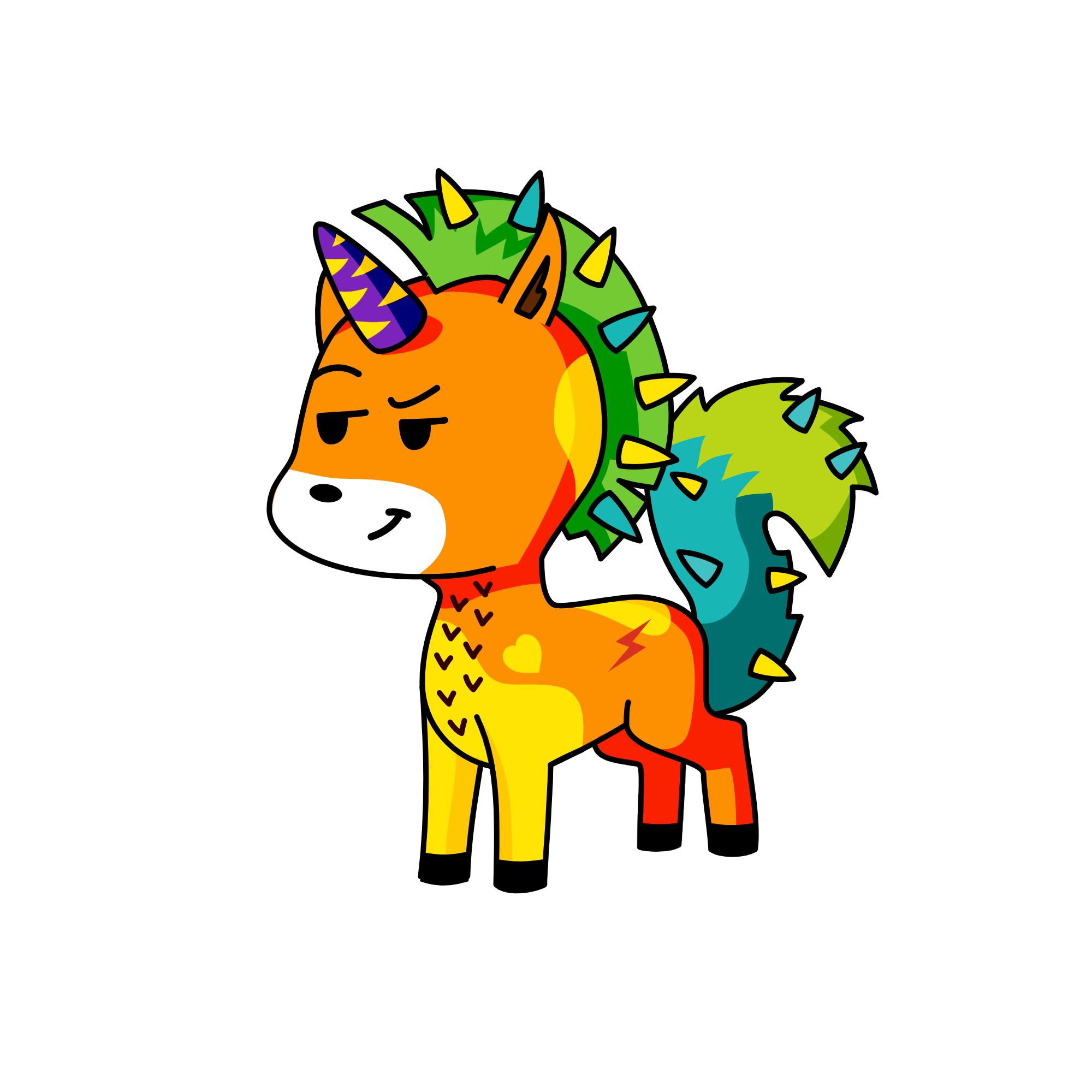 Cutangle, the unicorn