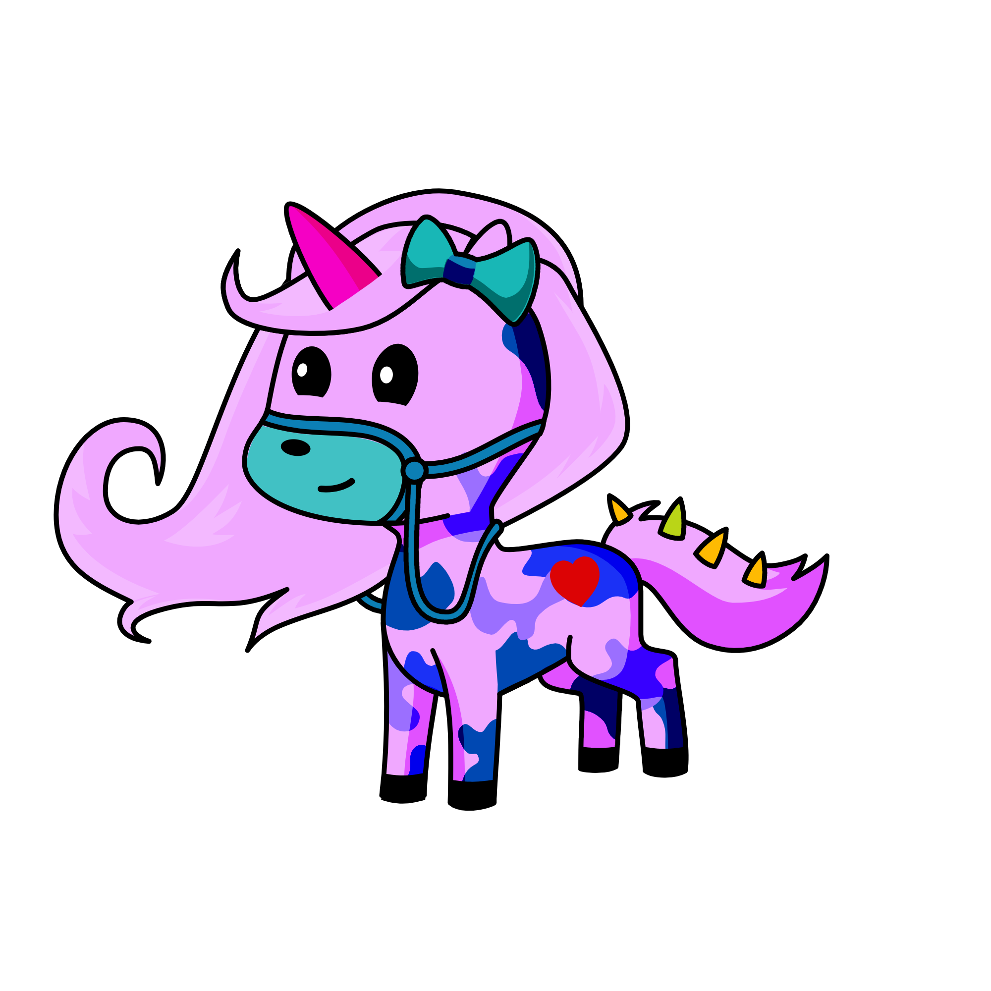 purple, the unicorn