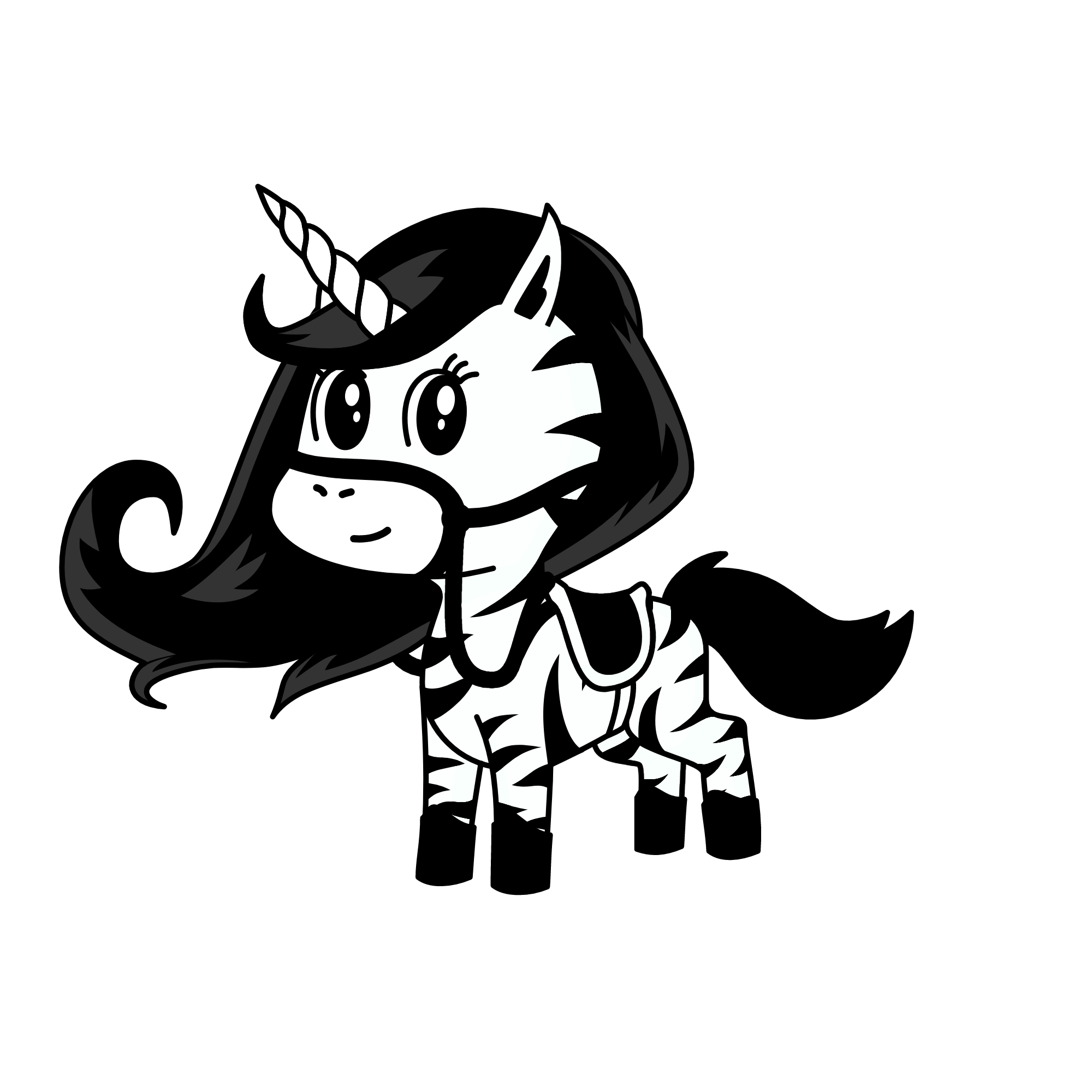 Zebra-Corn, the unicorn
