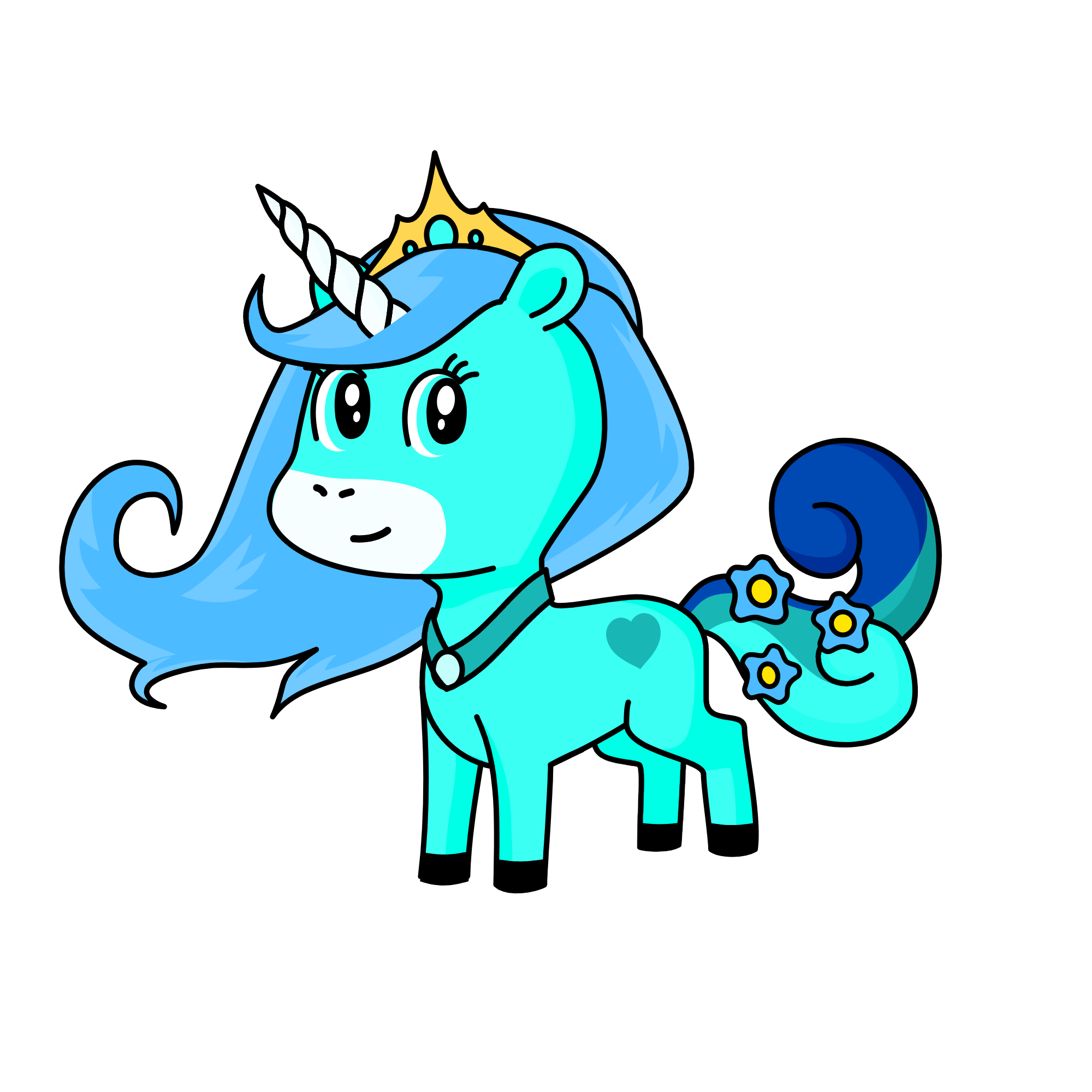 Princess Emerald, the unicorn