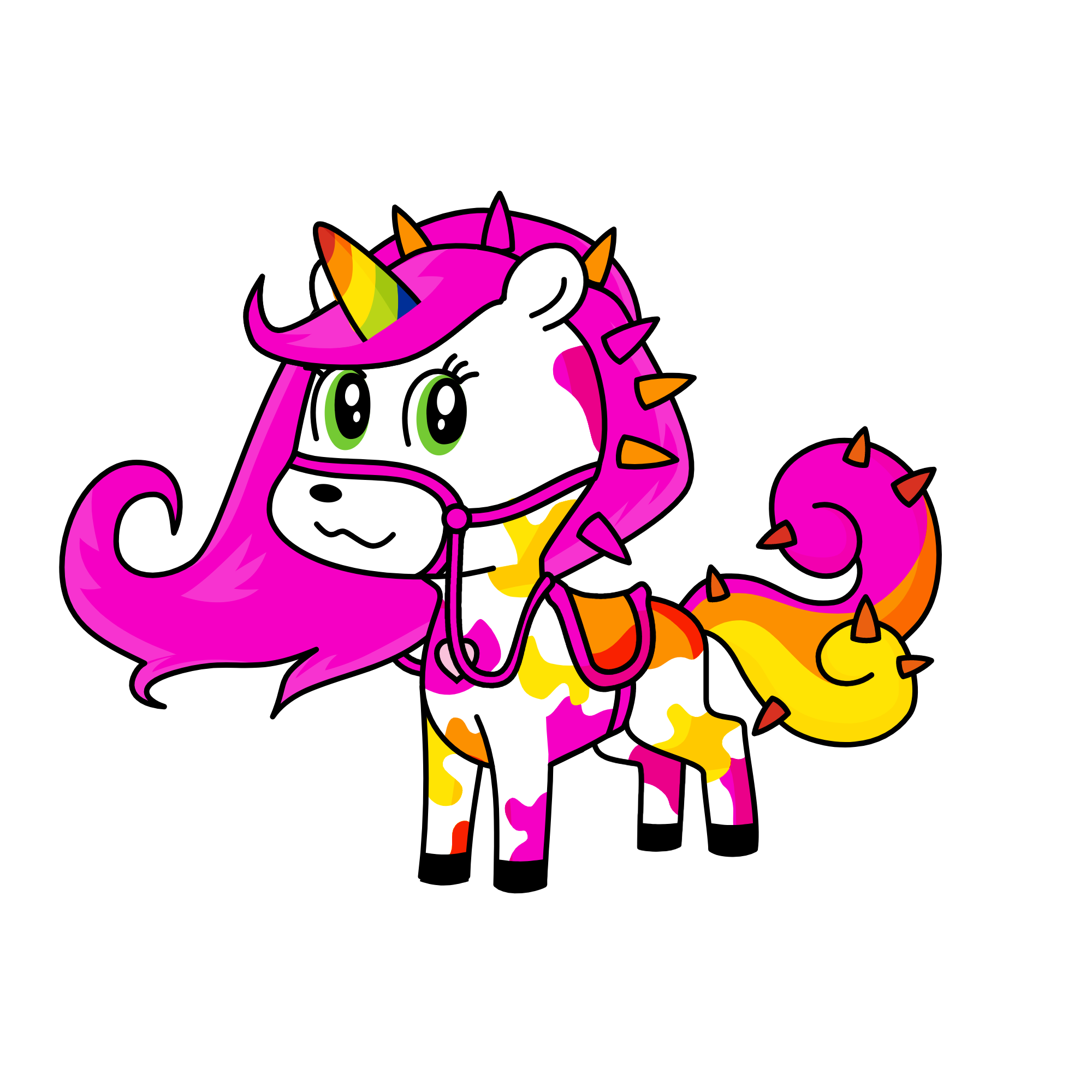Rainbow, the unicorn
