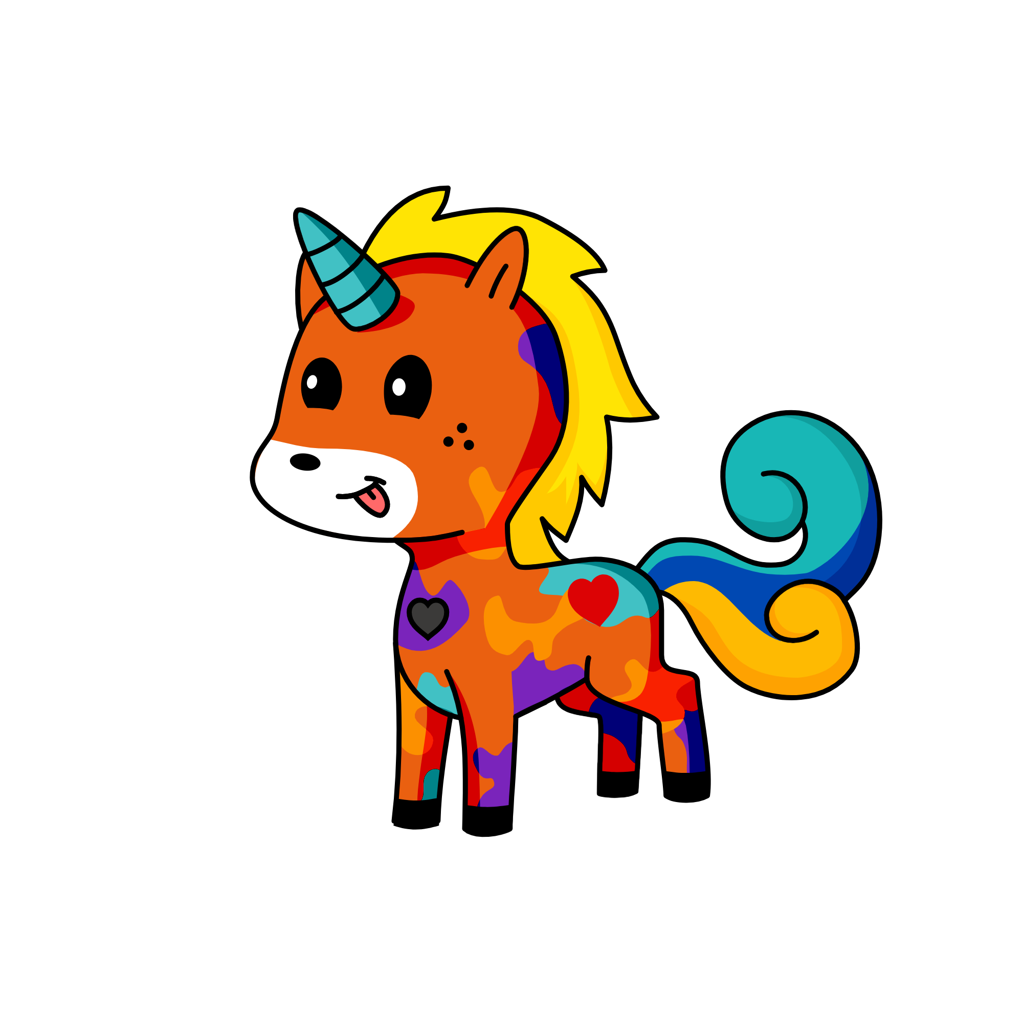 Fire, the unicorn