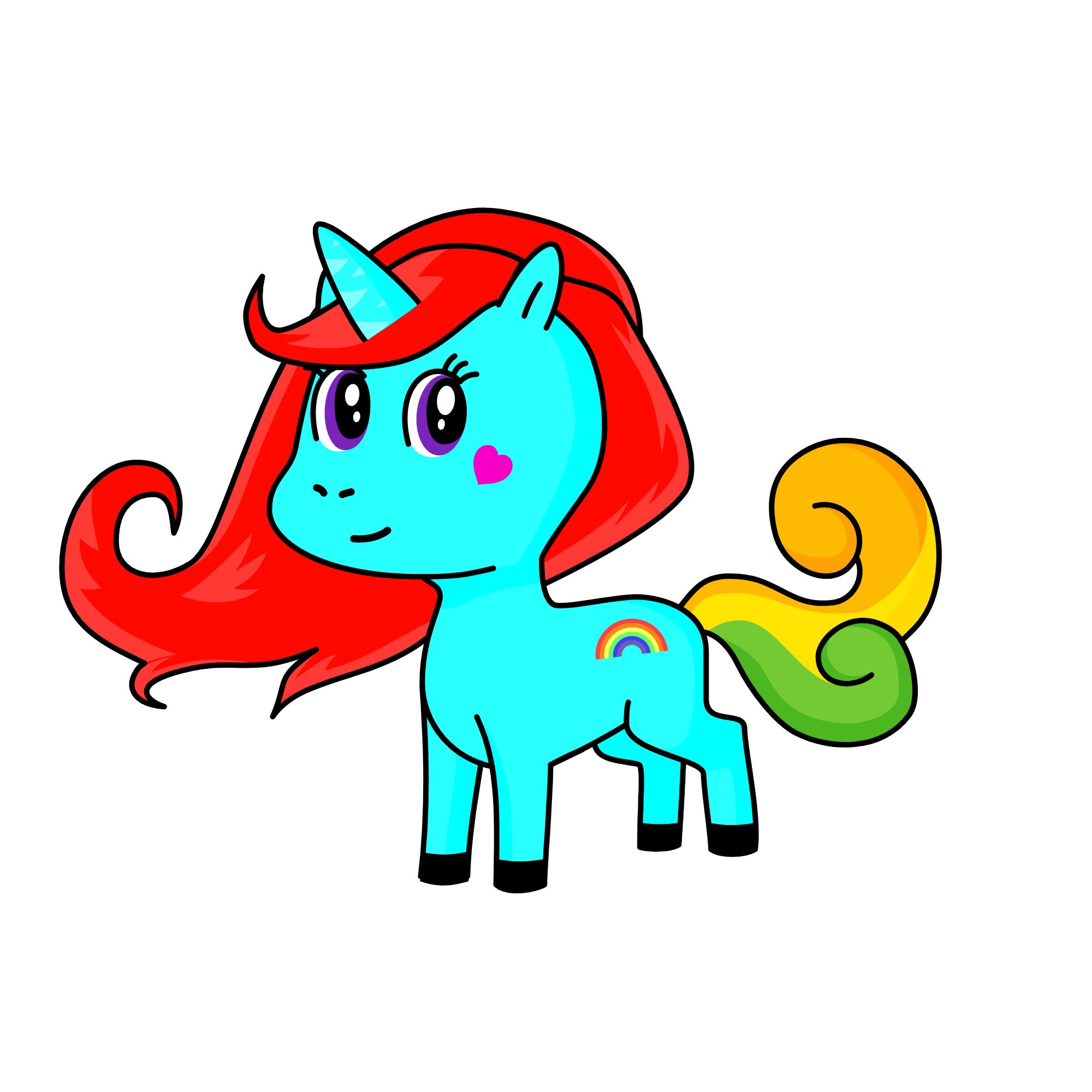 Rainbowdash, the unicorn