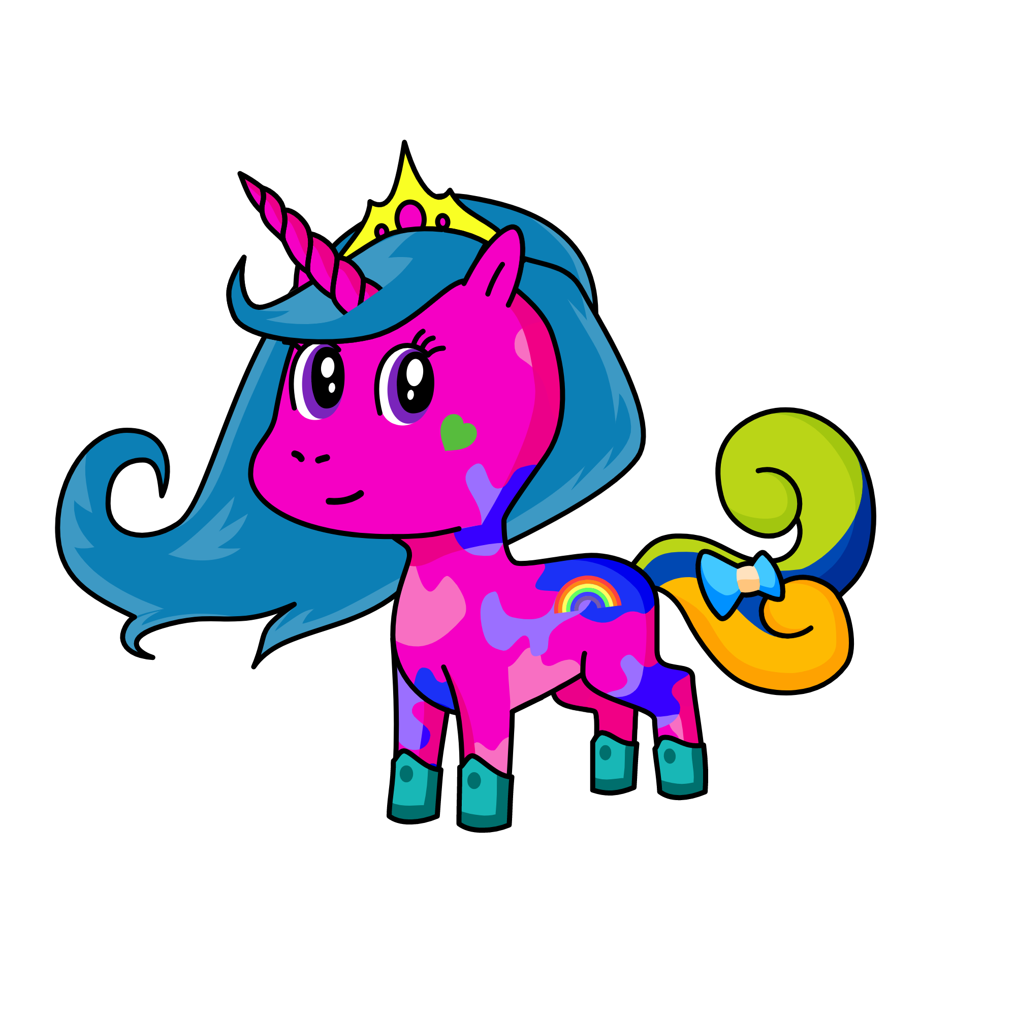 Queen of Comic books, the unicorn