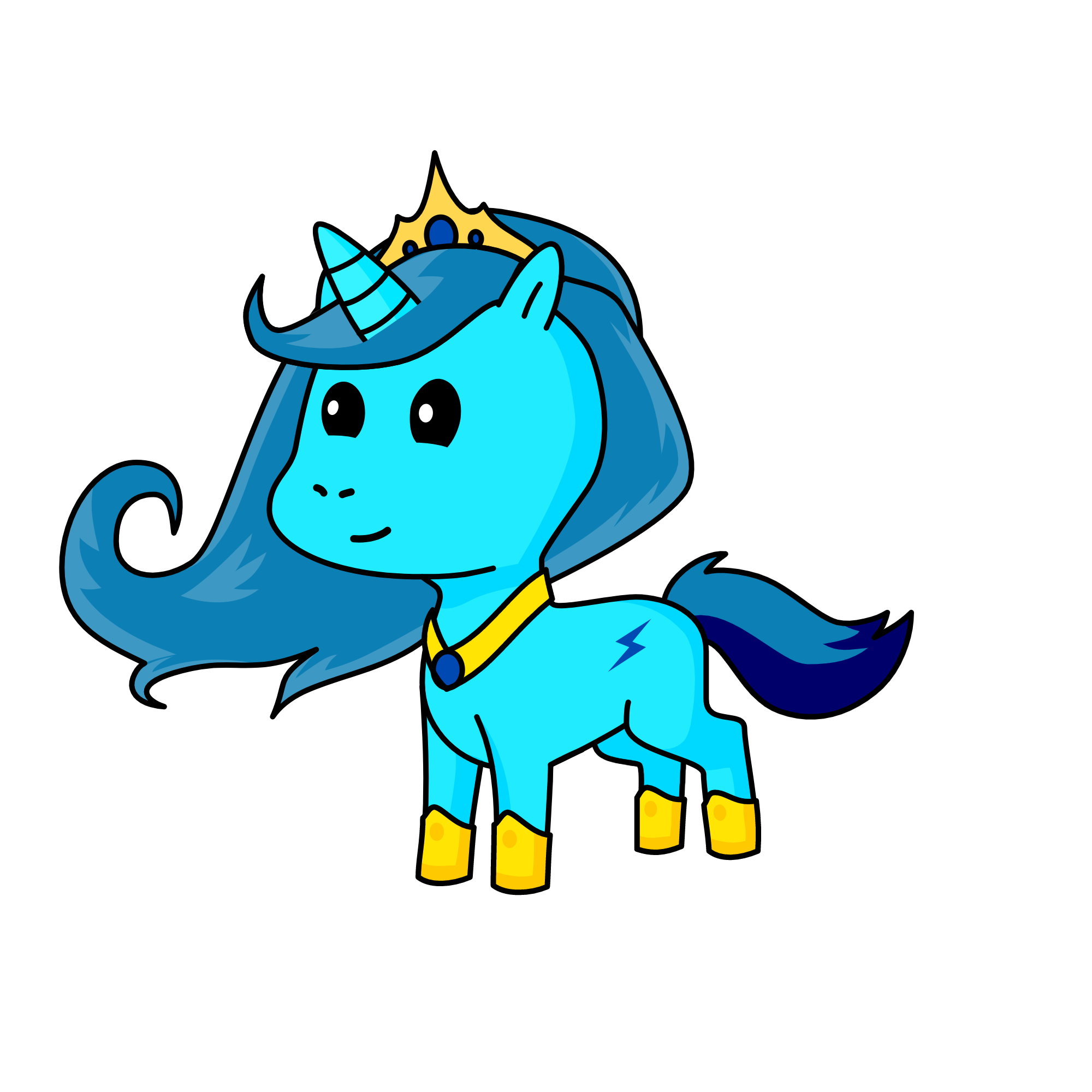 Yue The Greek Moon Warrior, the unicorn