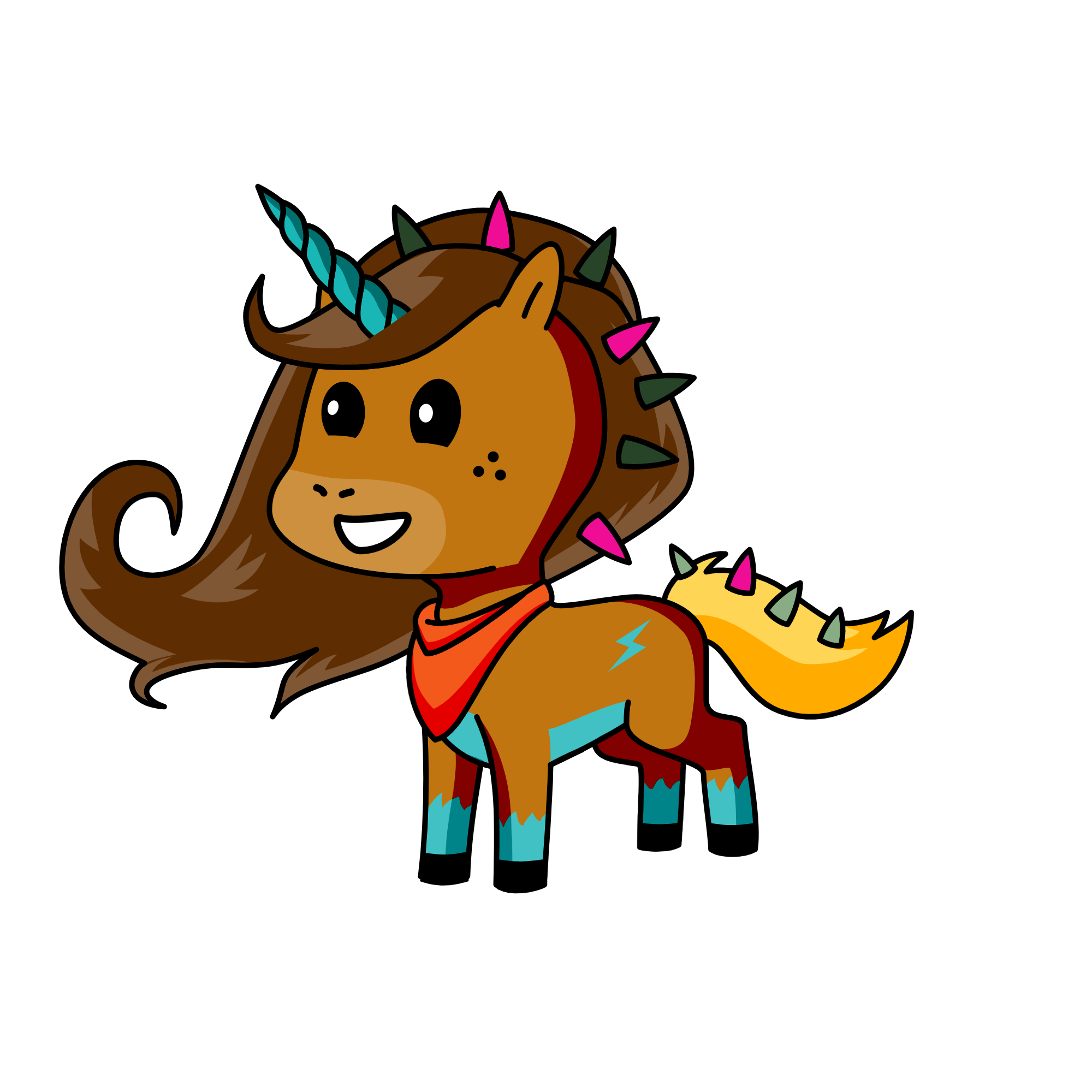 Spike, the unicorn