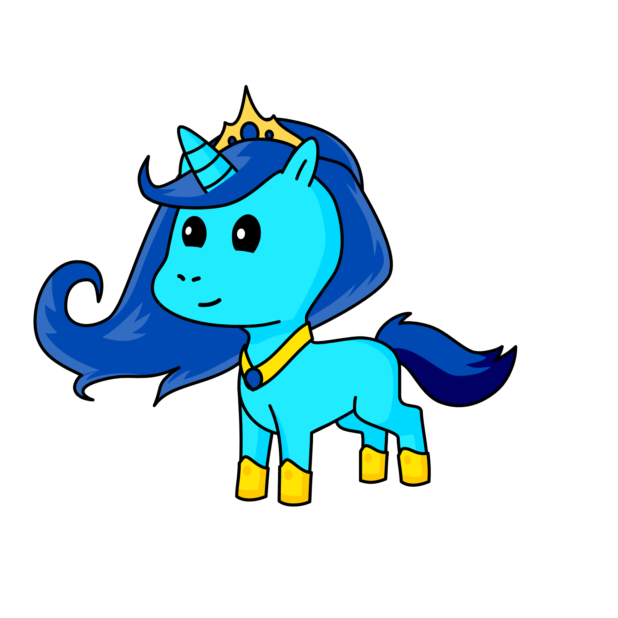 Yue The Greek Moon Warrior, the unicorn