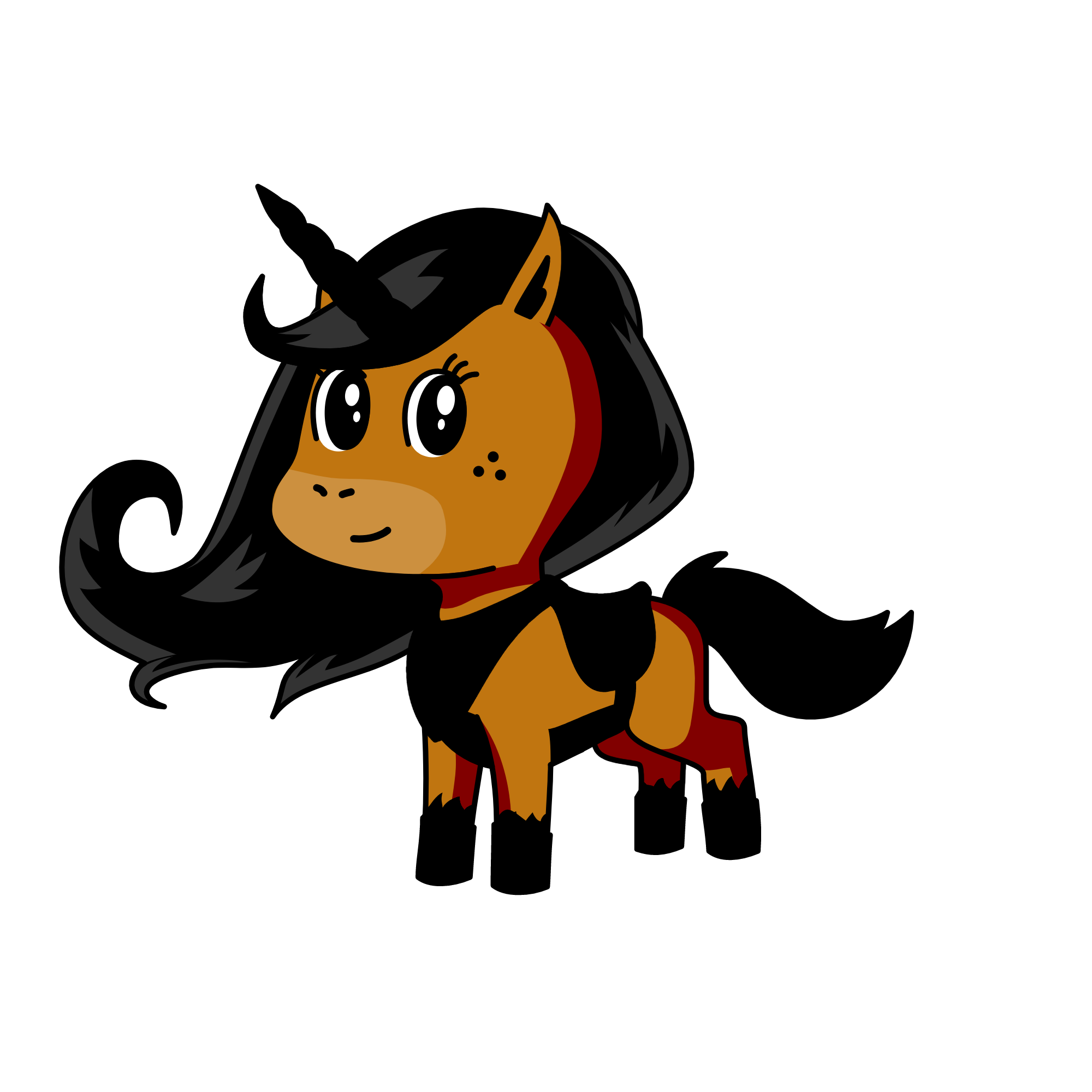 Cinnamon, the unicorn