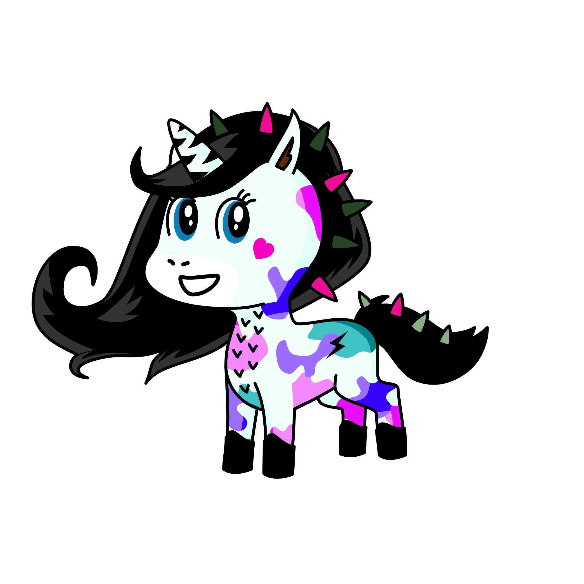Dark girl, the unicorn