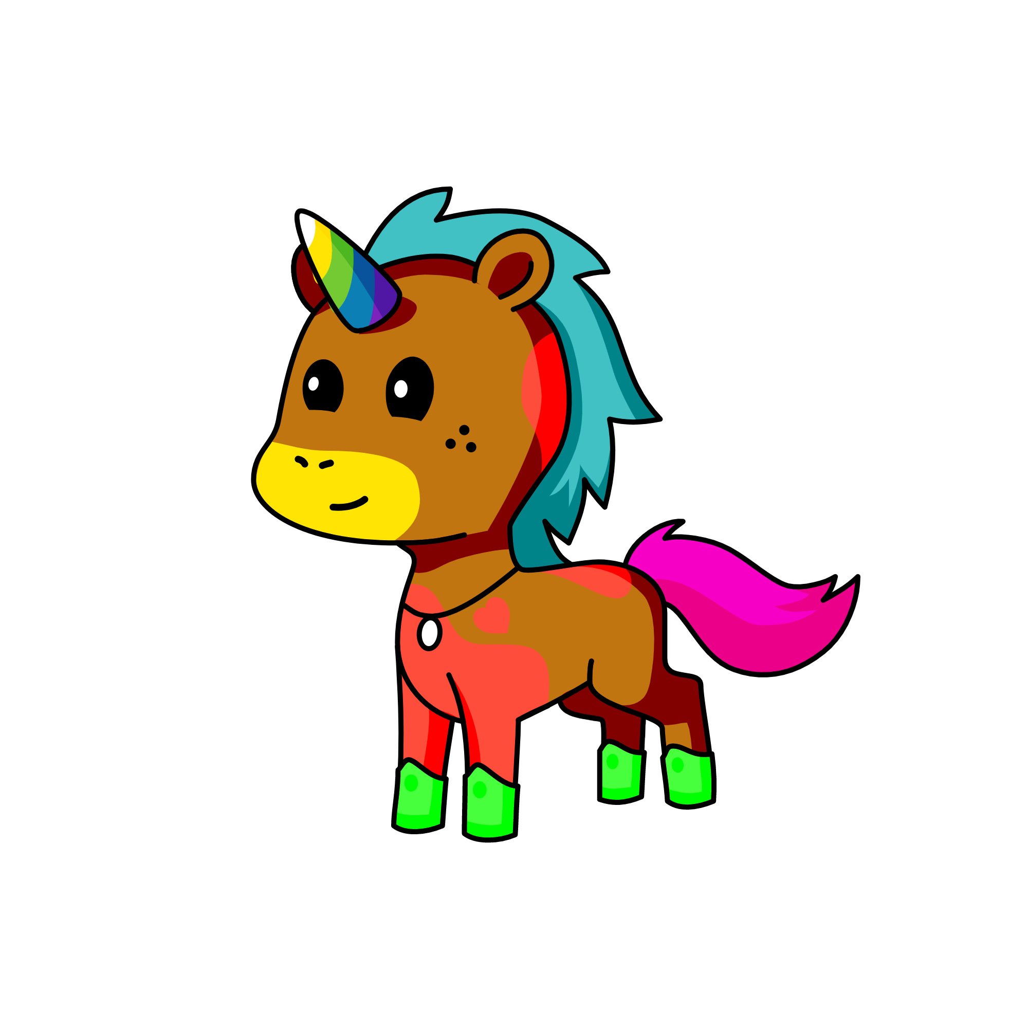 rainbow, the unicorn