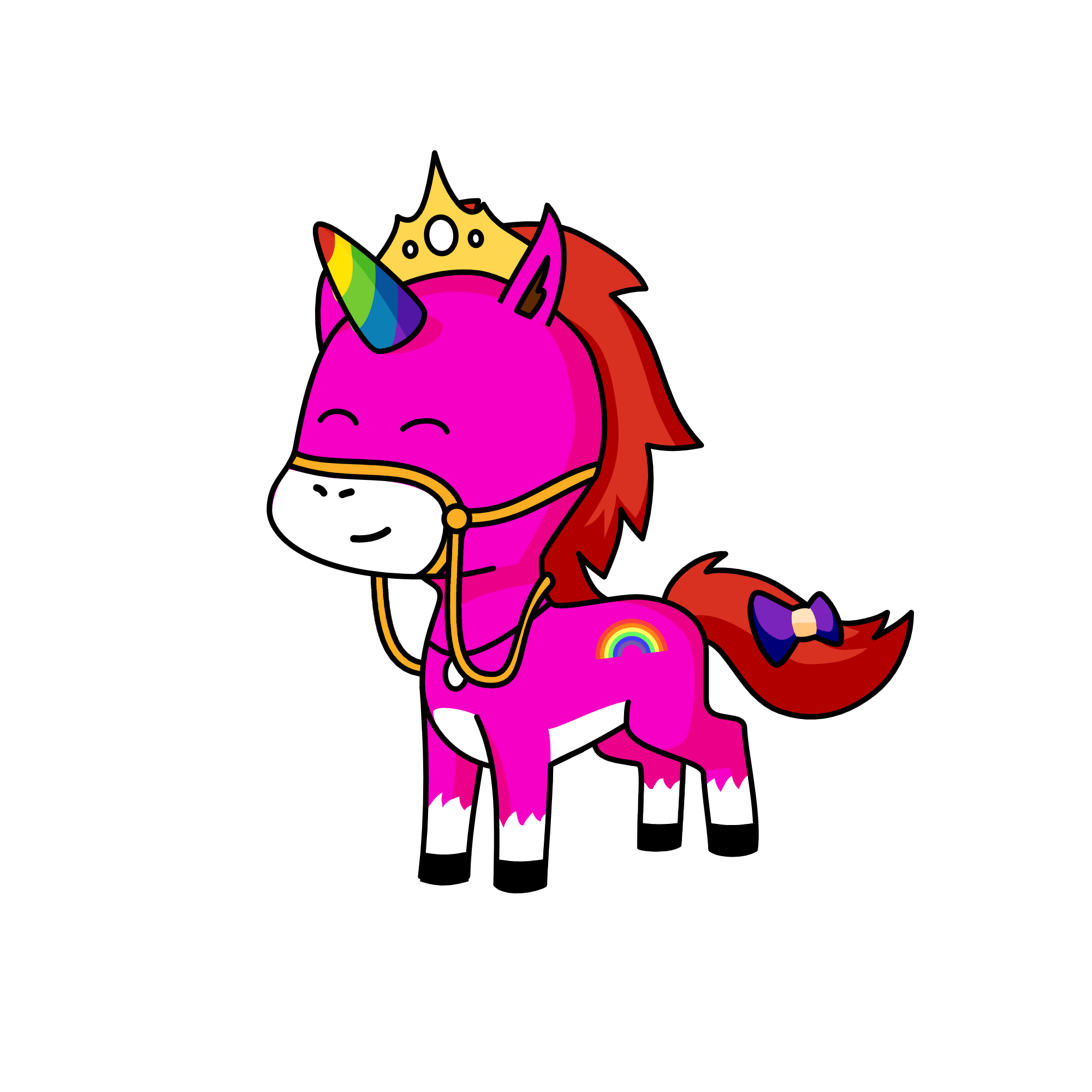 Queen of all the unicorns, the unicorn