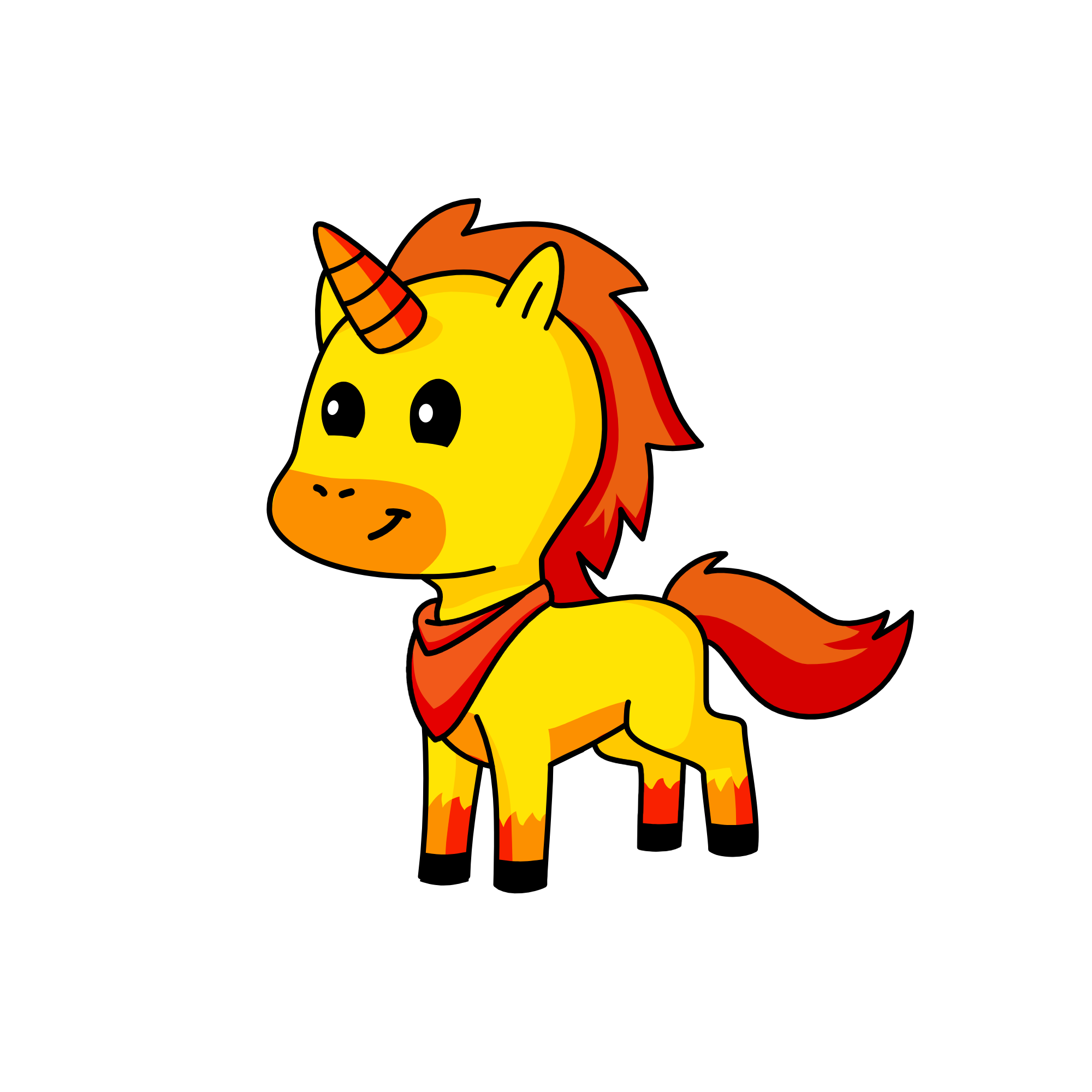Little red, the unicorn
