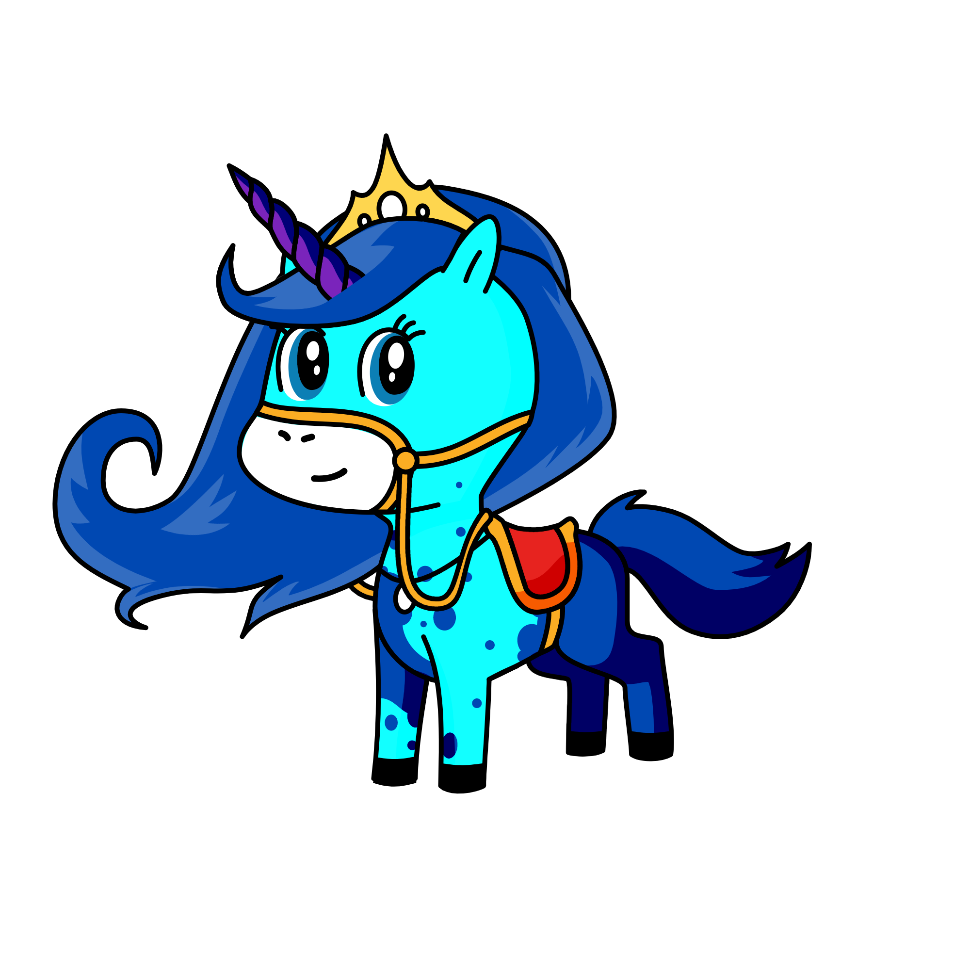 Bluey, the unicorn