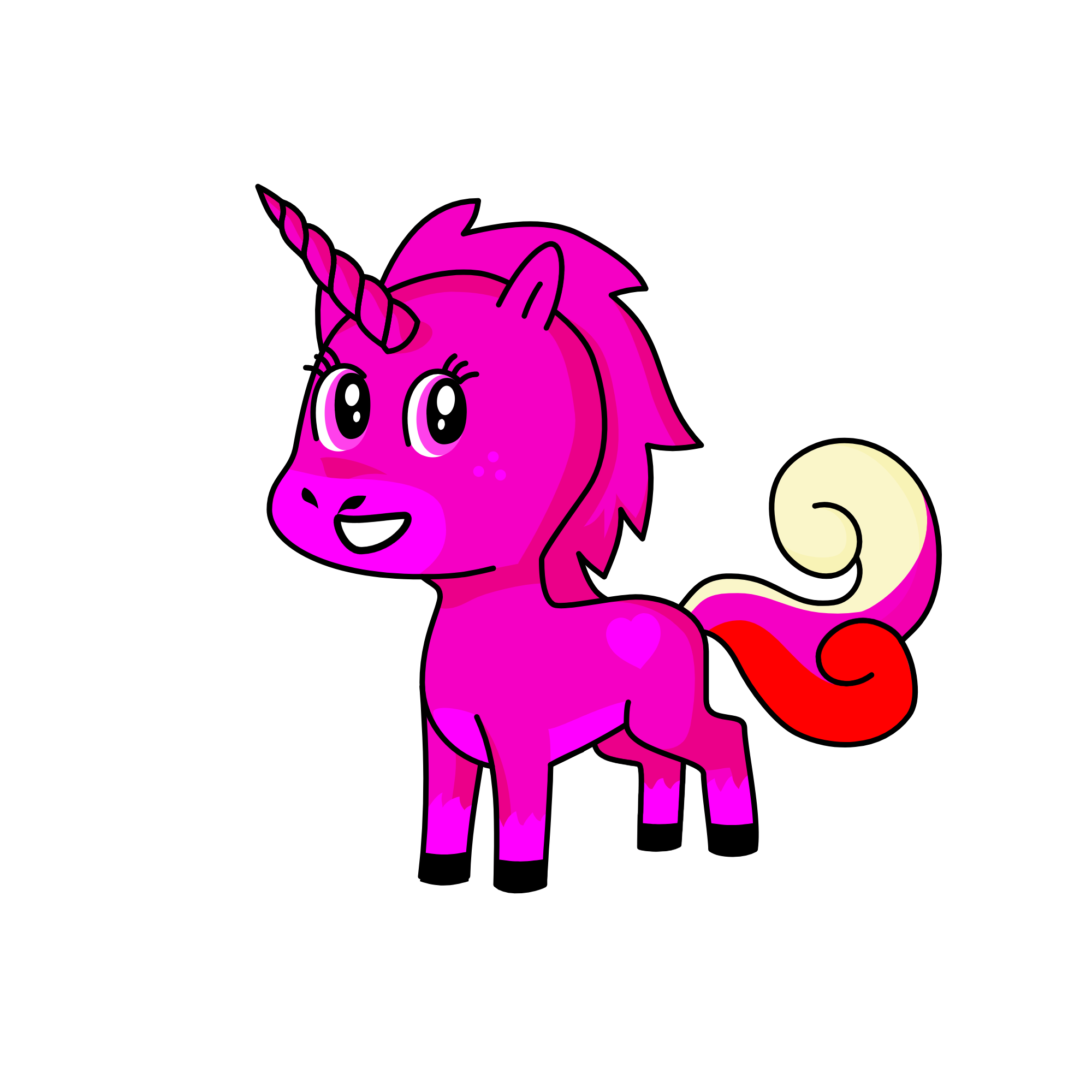PINK, the unicorn