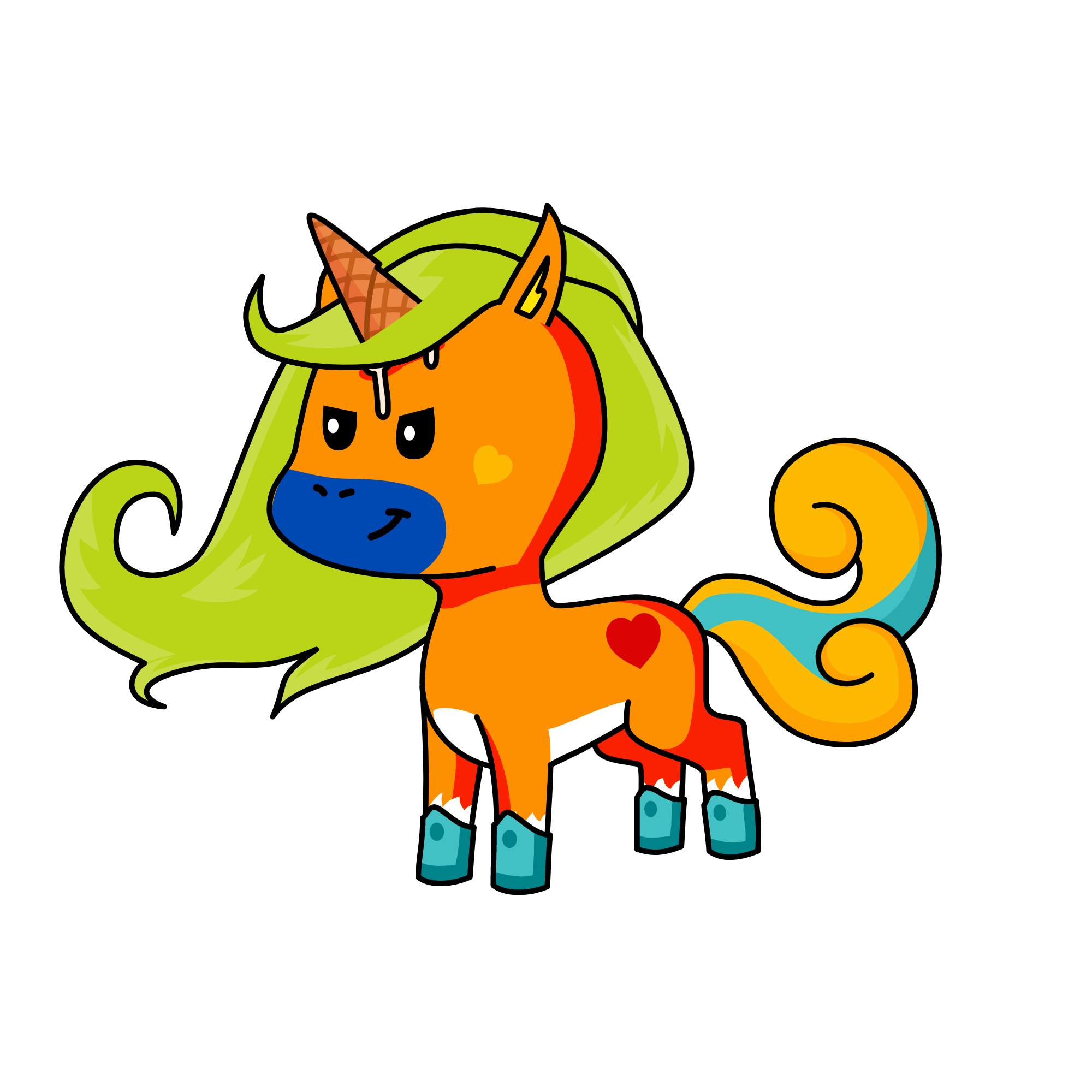 ice cream, the unicorn