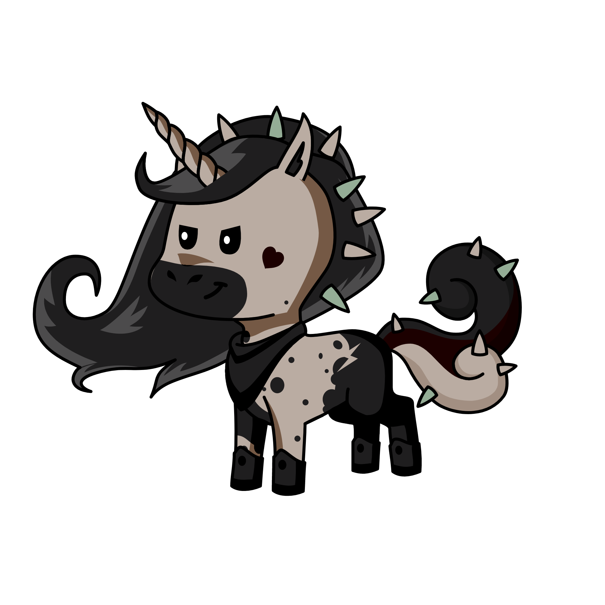 spikes, the unicorn