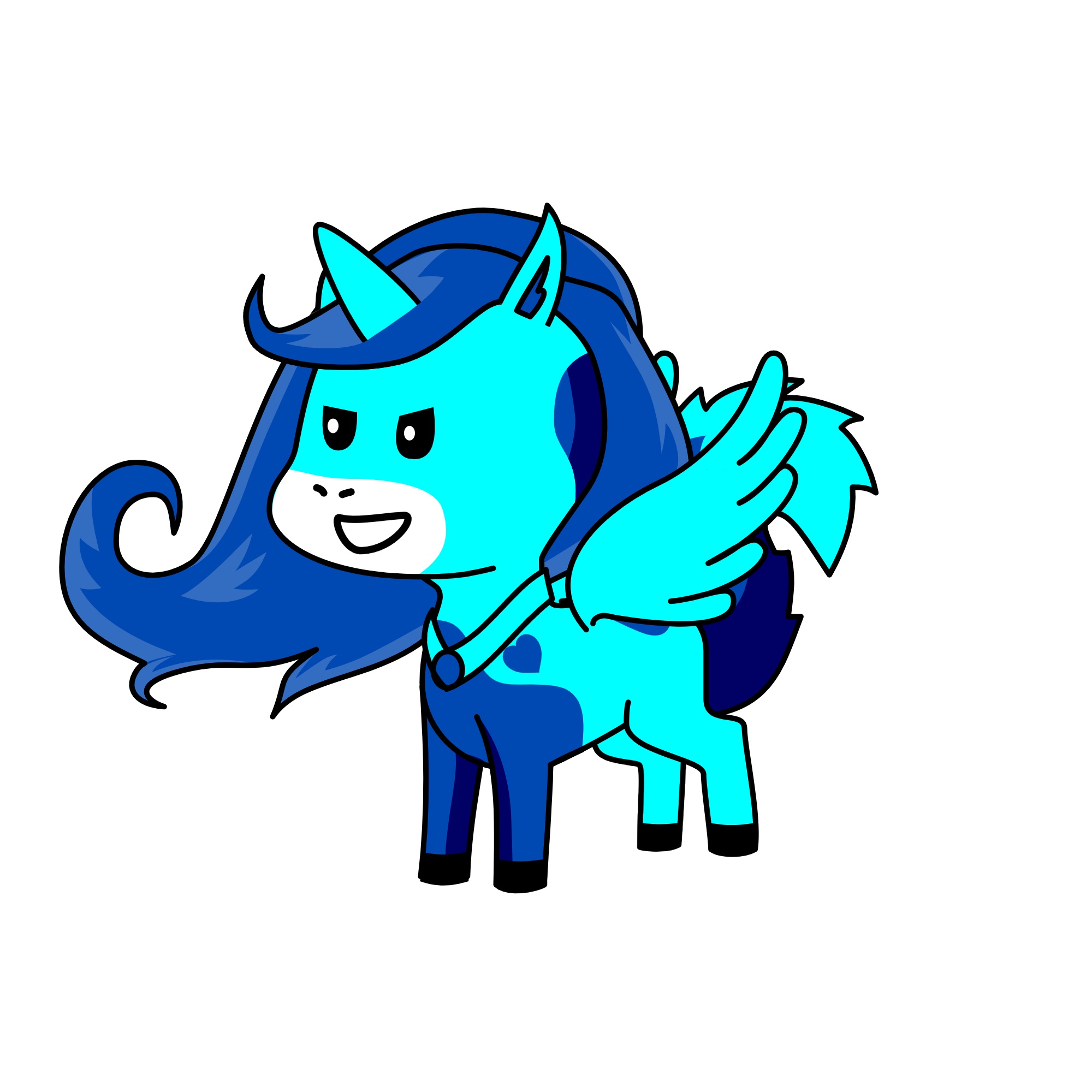 Winter, the unicorn