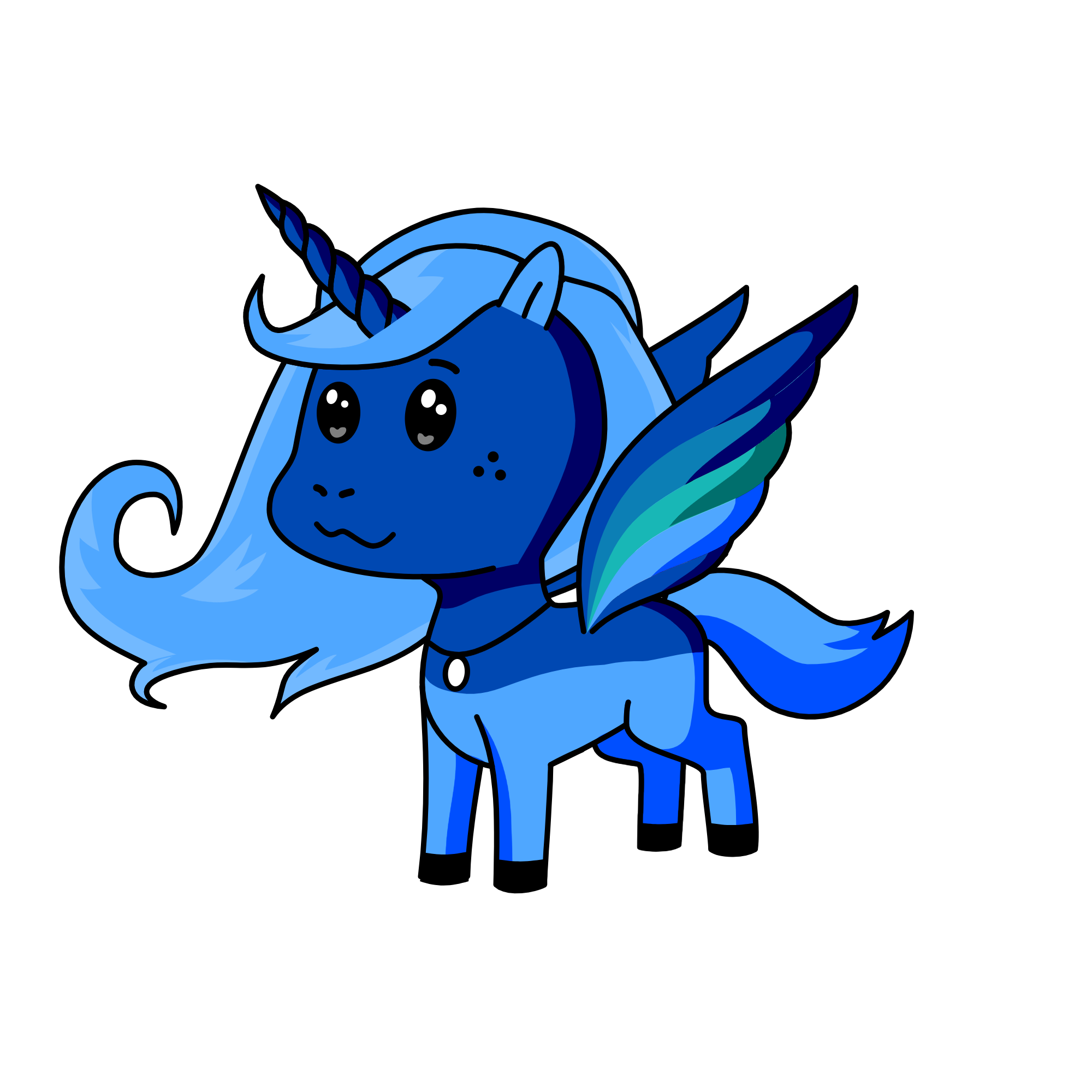 sad, the unicorn