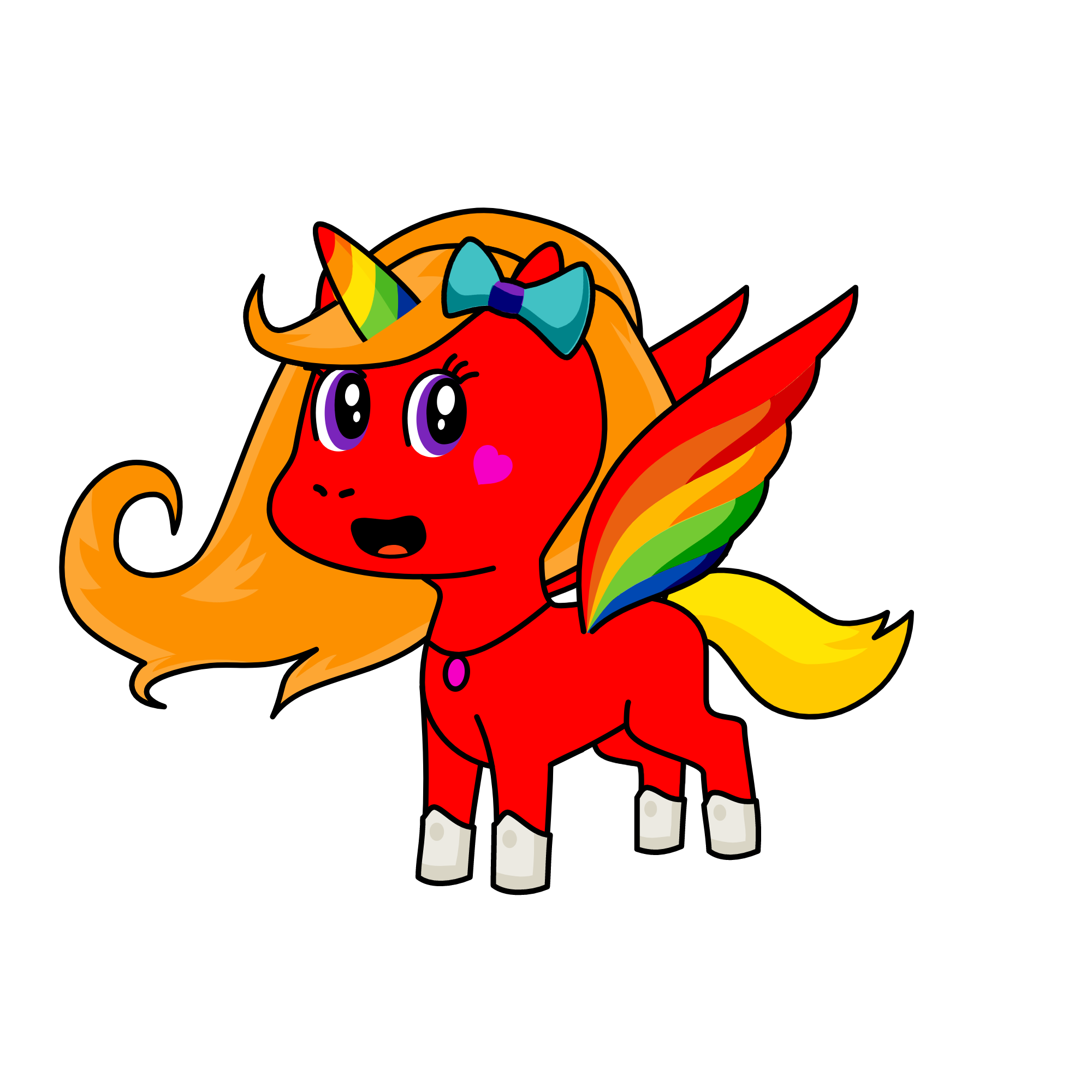 rainbow, the unicorn