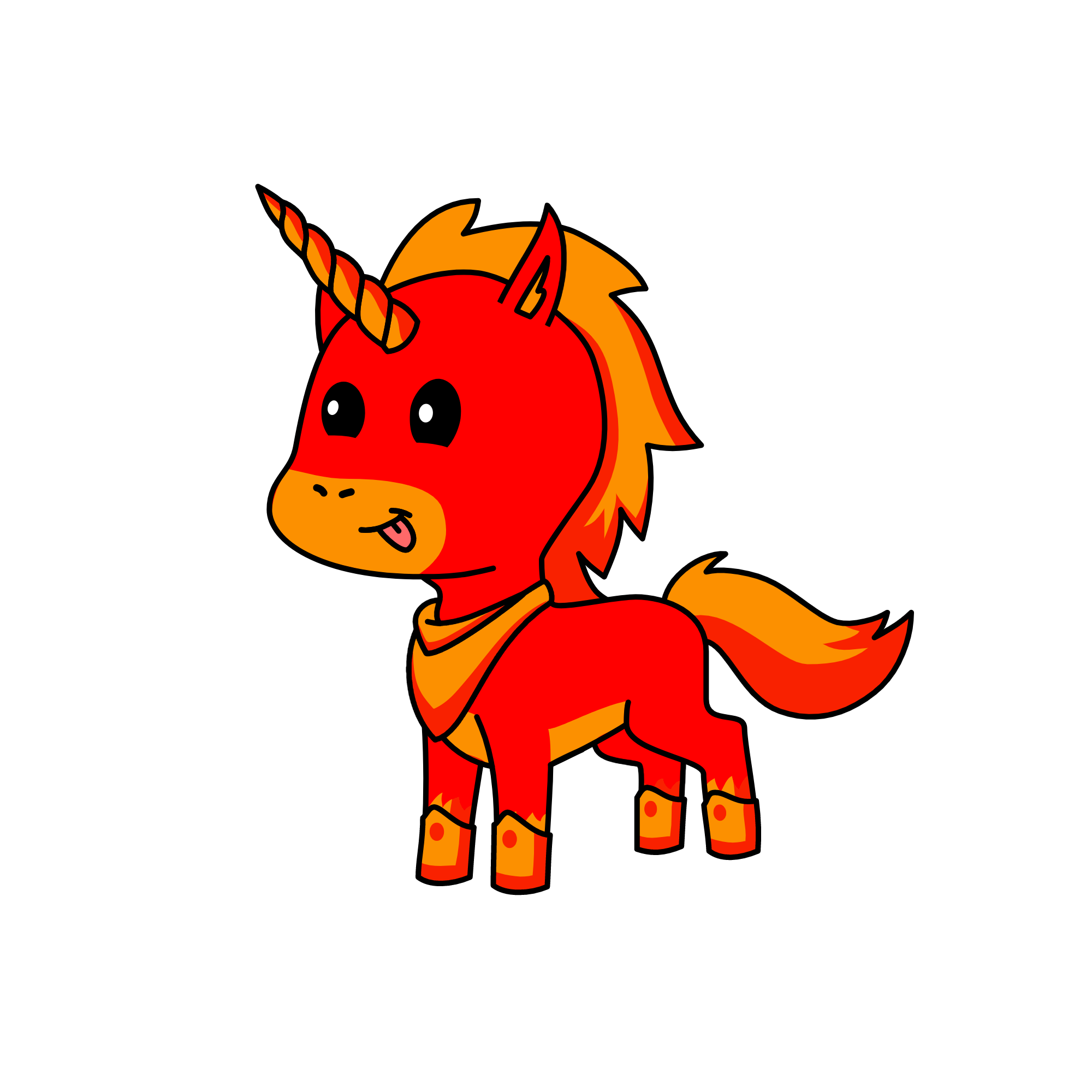flame, the unicorn