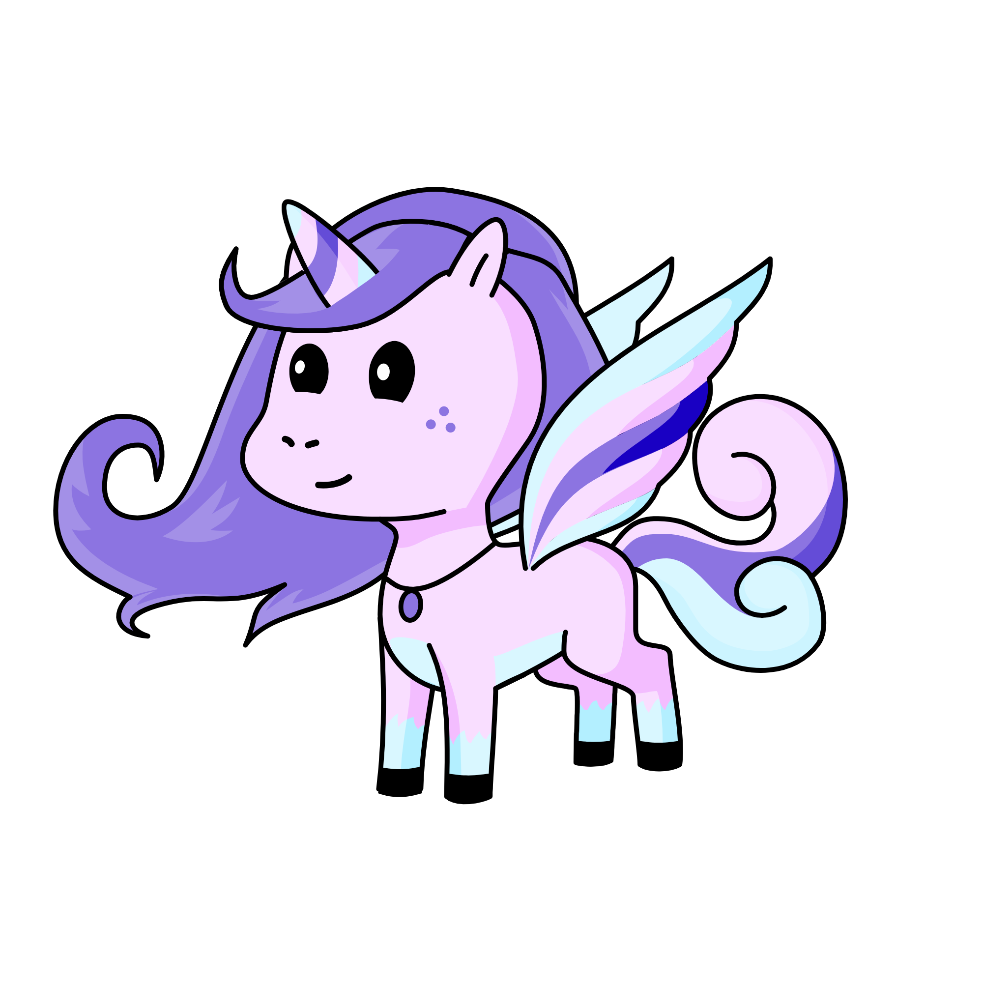 cool color, the unicorn
