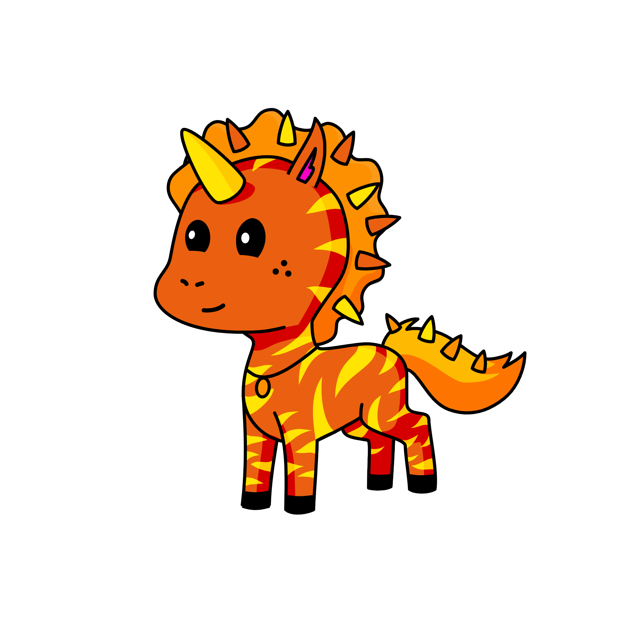 Flamet, the unicorn