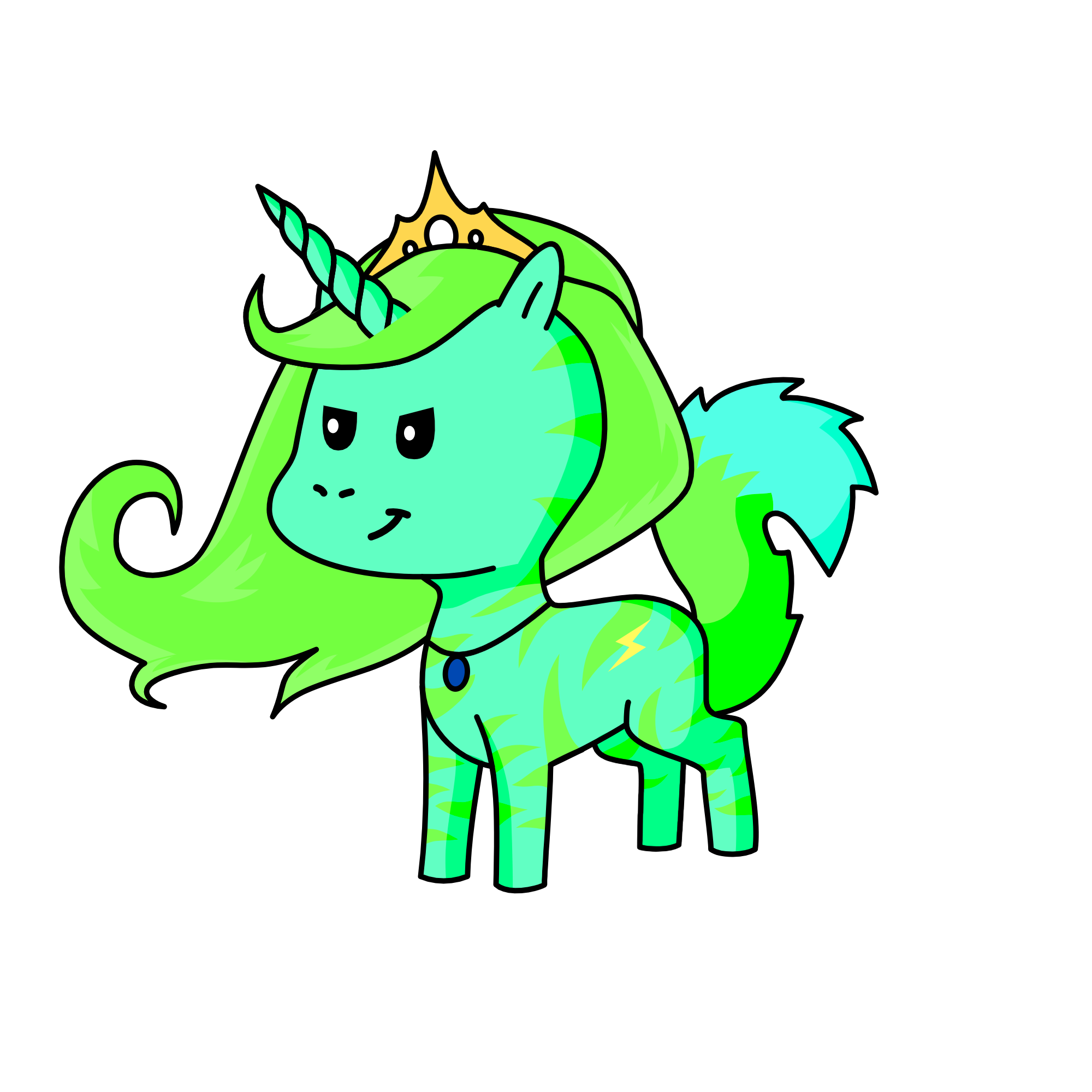 Lightning, the unicorn